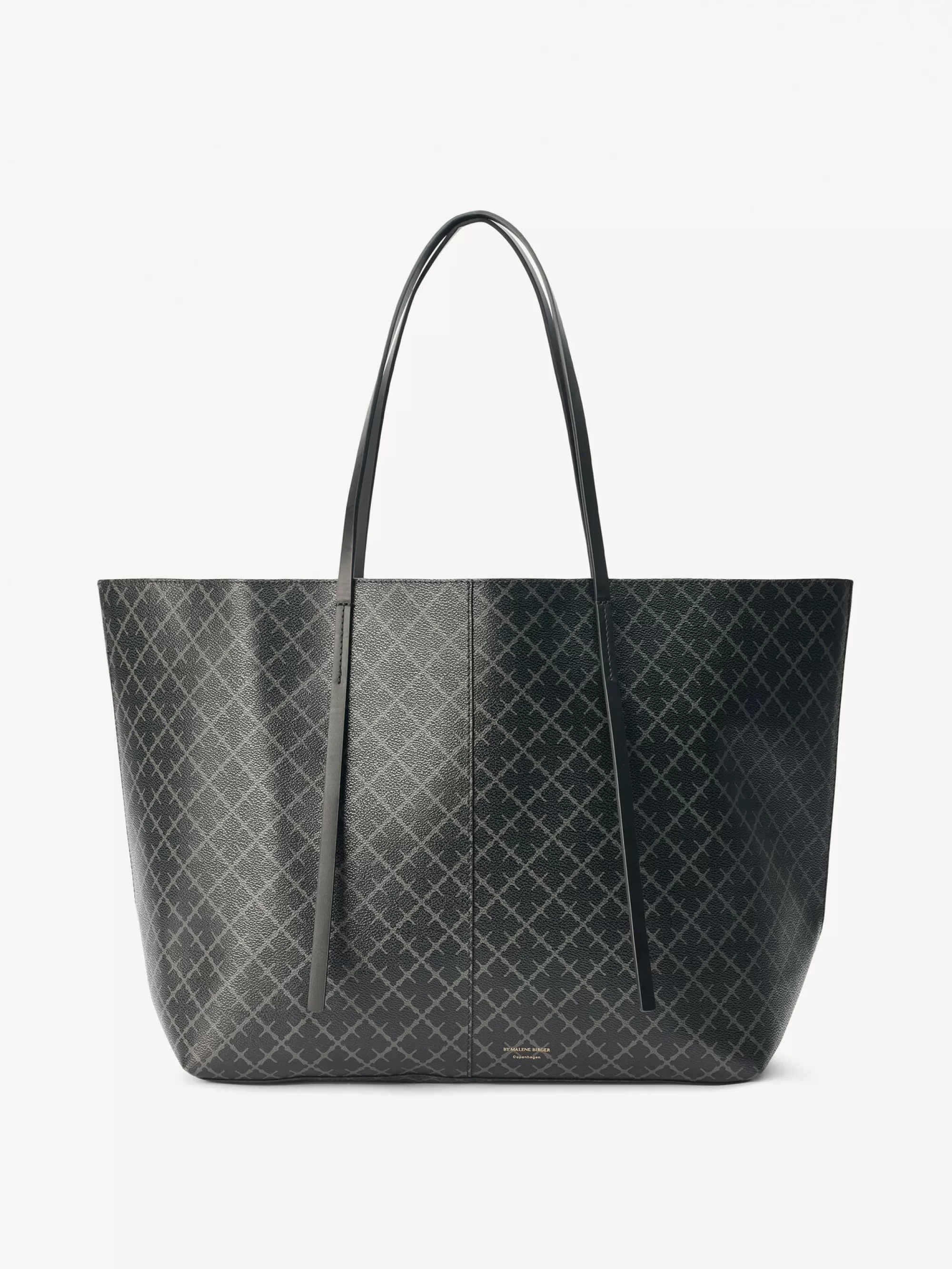 Best Sale By Malene Birger Abi Tote Bag Med Print Charcoal