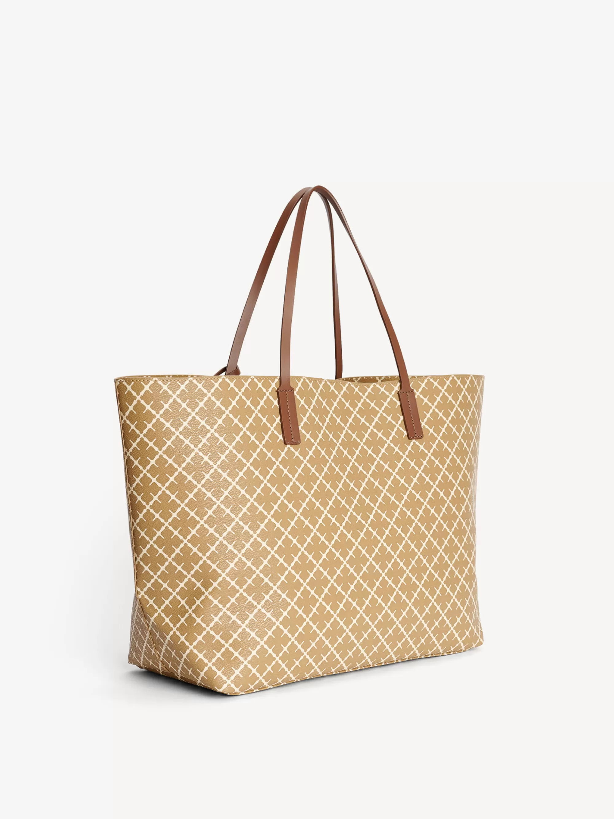 Shop By Malene Birger Abi Tote Bag Med Print Golden Beige