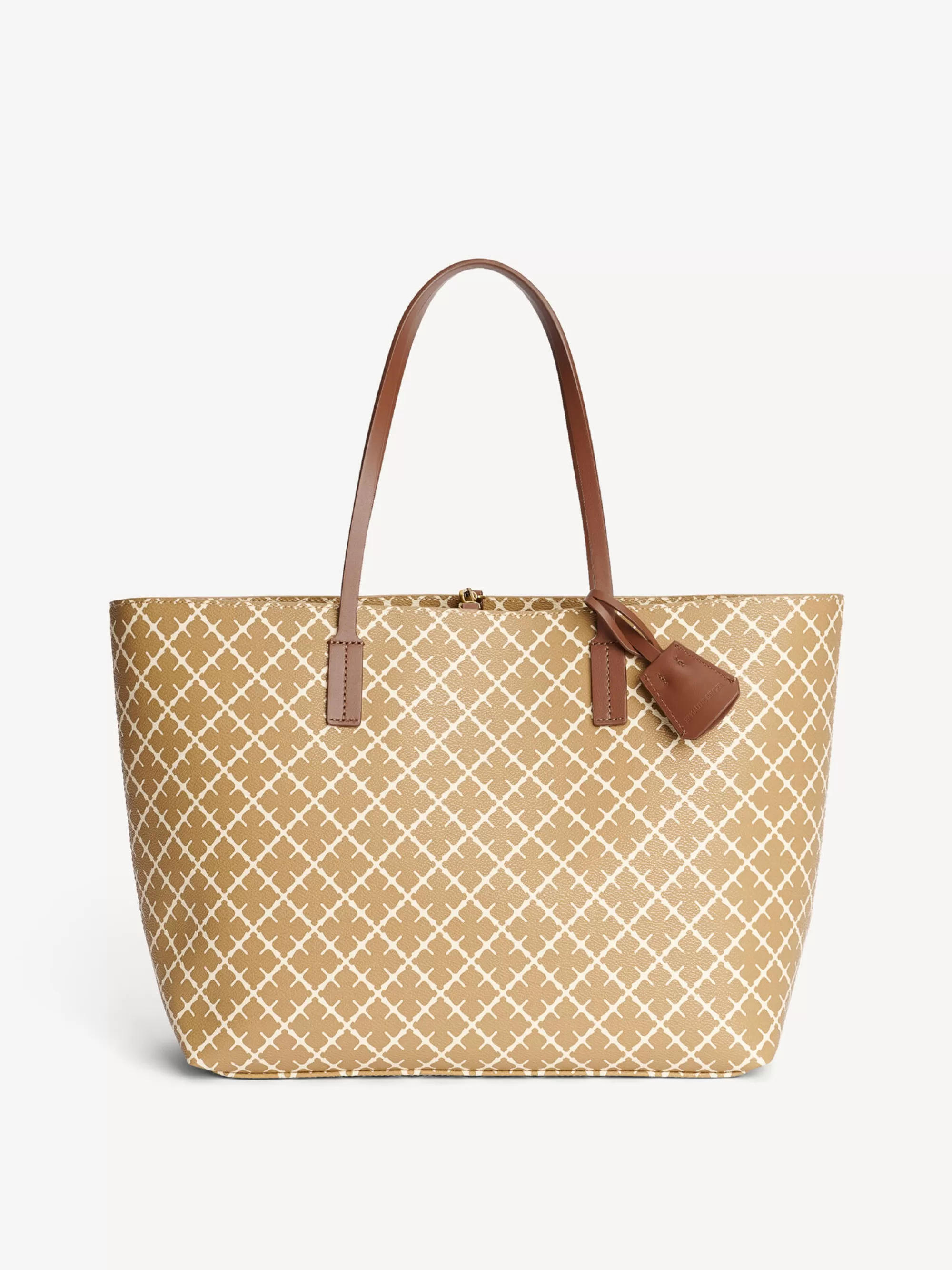 Flash Sale By Malene Birger Abigail Tote Bag Med Print Golden Beige