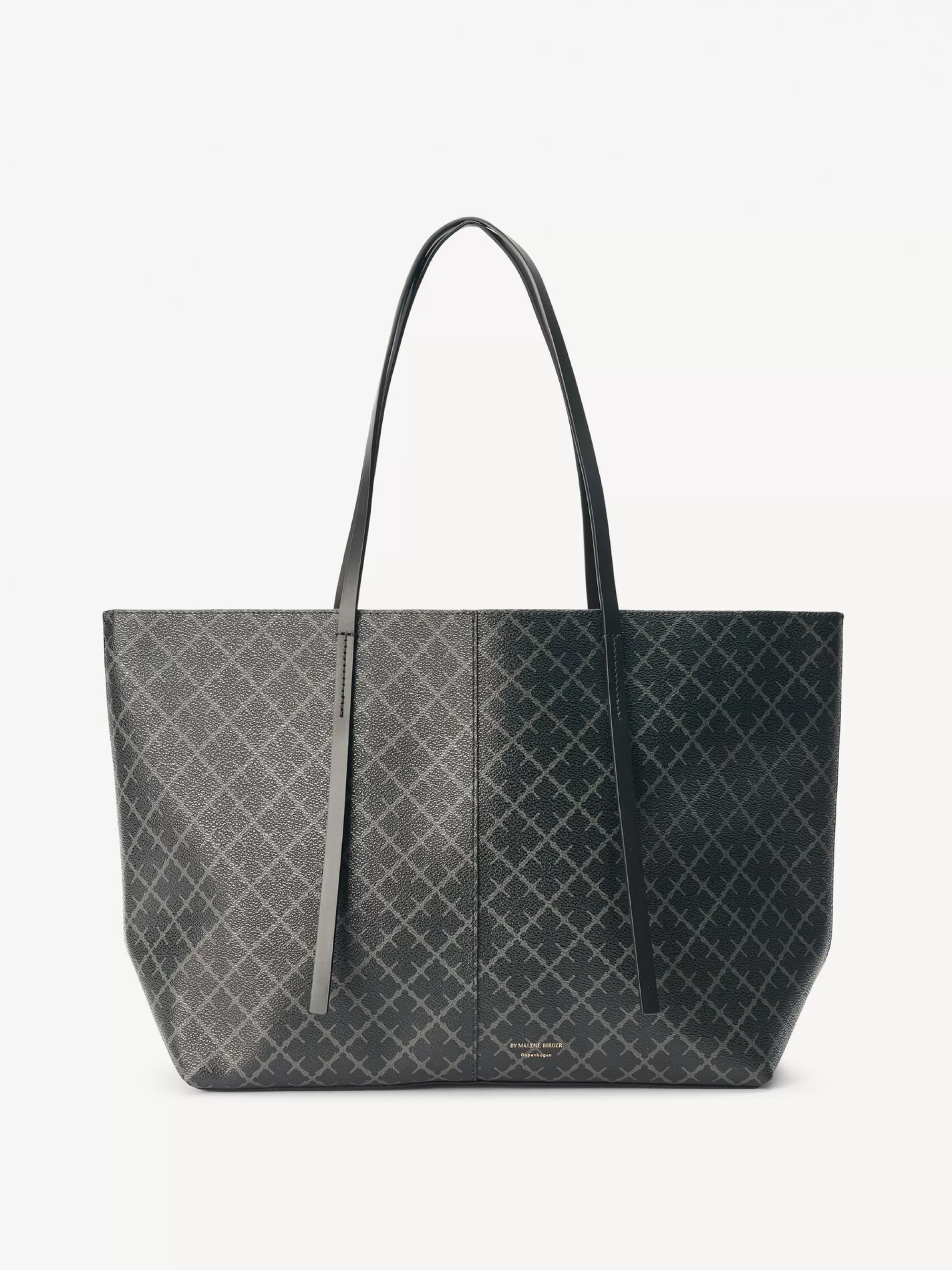 Clearance By Malene Birger Abigail Tote Bag Med Print Charcoal