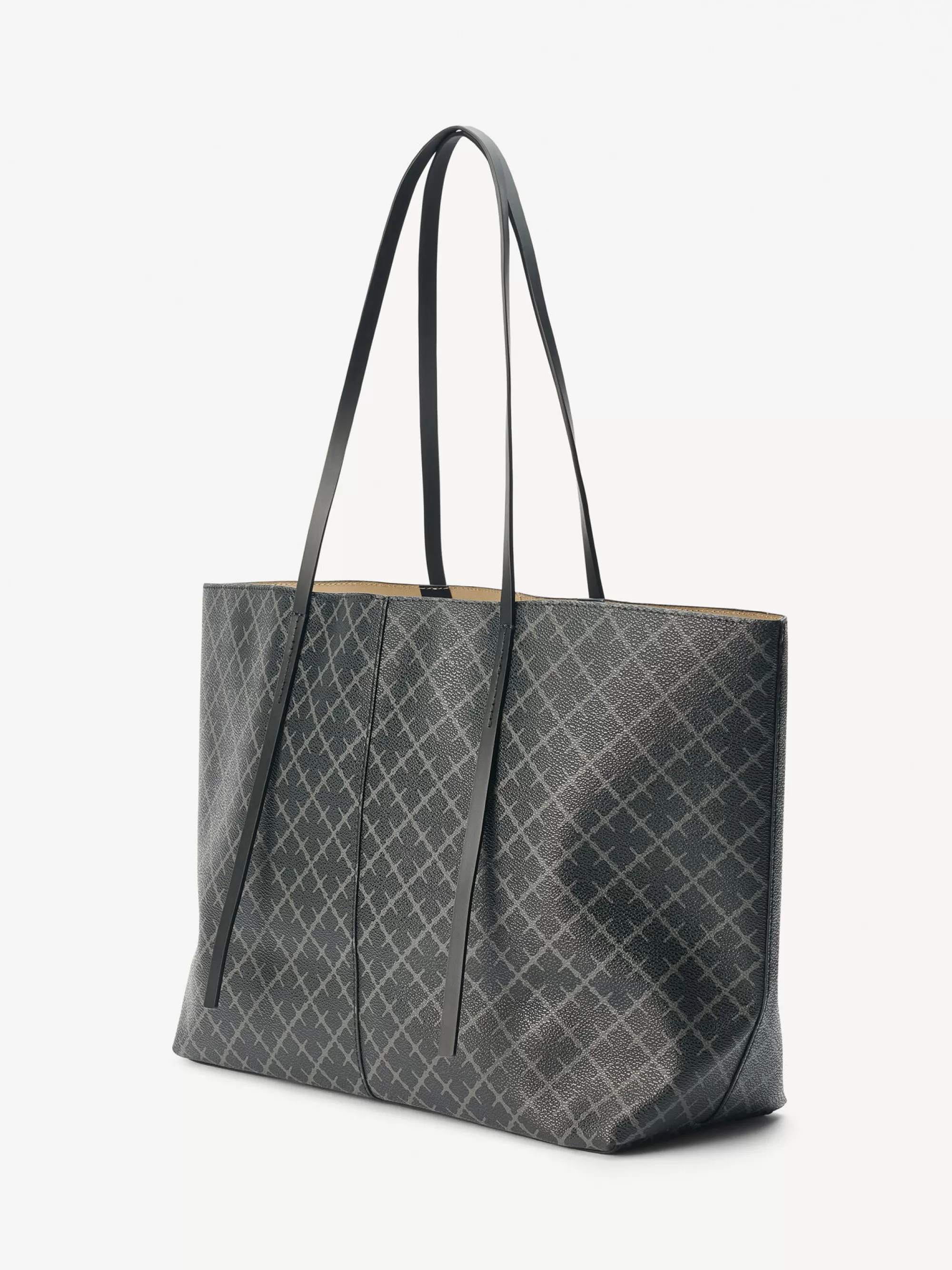 Clearance By Malene Birger Abigail Tote Bag Med Print Charcoal