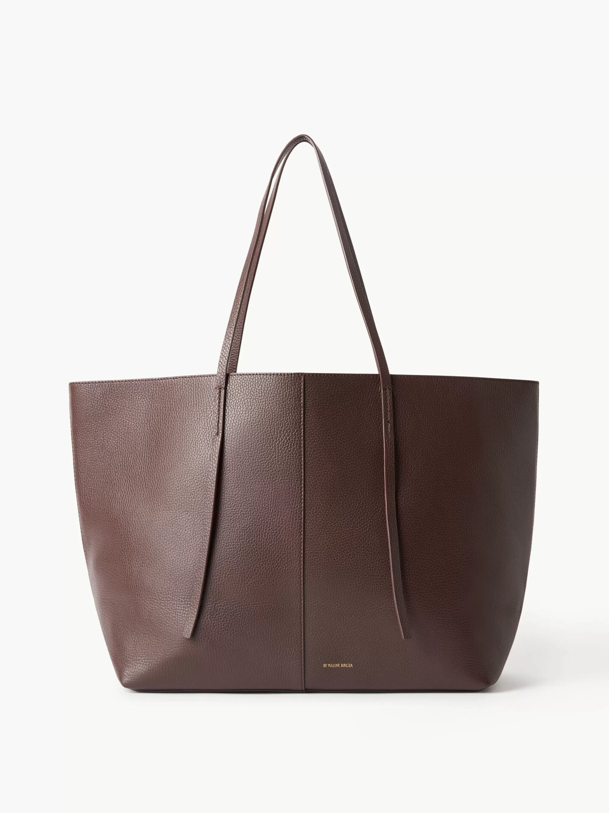 Cheap By Malene Birger Abilla Tote I Læder Coffee Bean