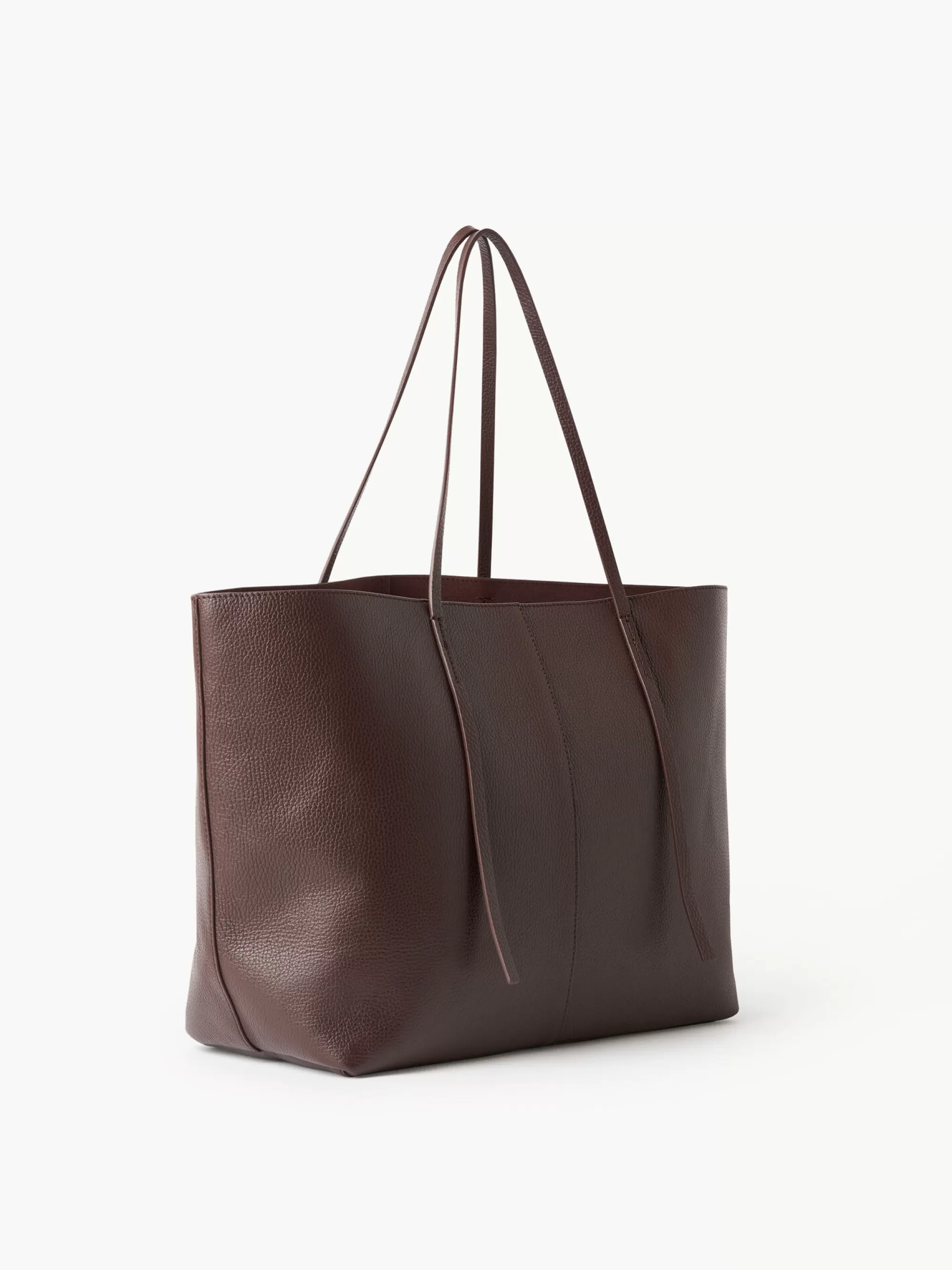 Cheap By Malene Birger Abilla Tote I Læder Coffee Bean