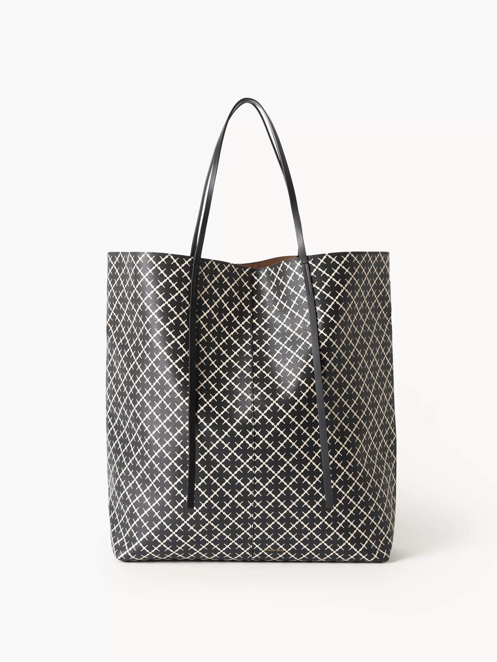 Hot By Malene Birger Abrille Tote Med Print Black