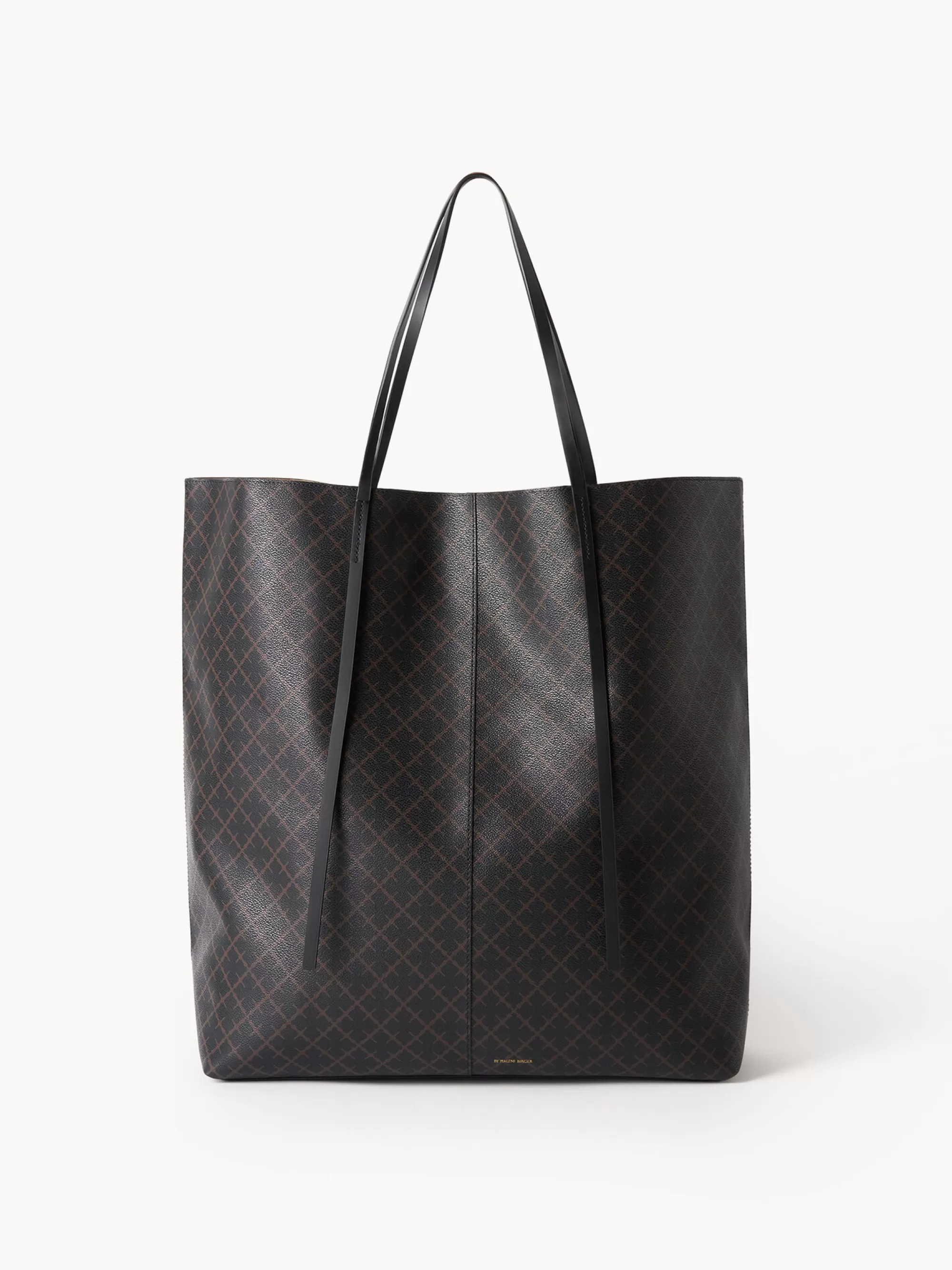 Fashion By Malene Birger Abrille Tote Med Print Dark Chokolate