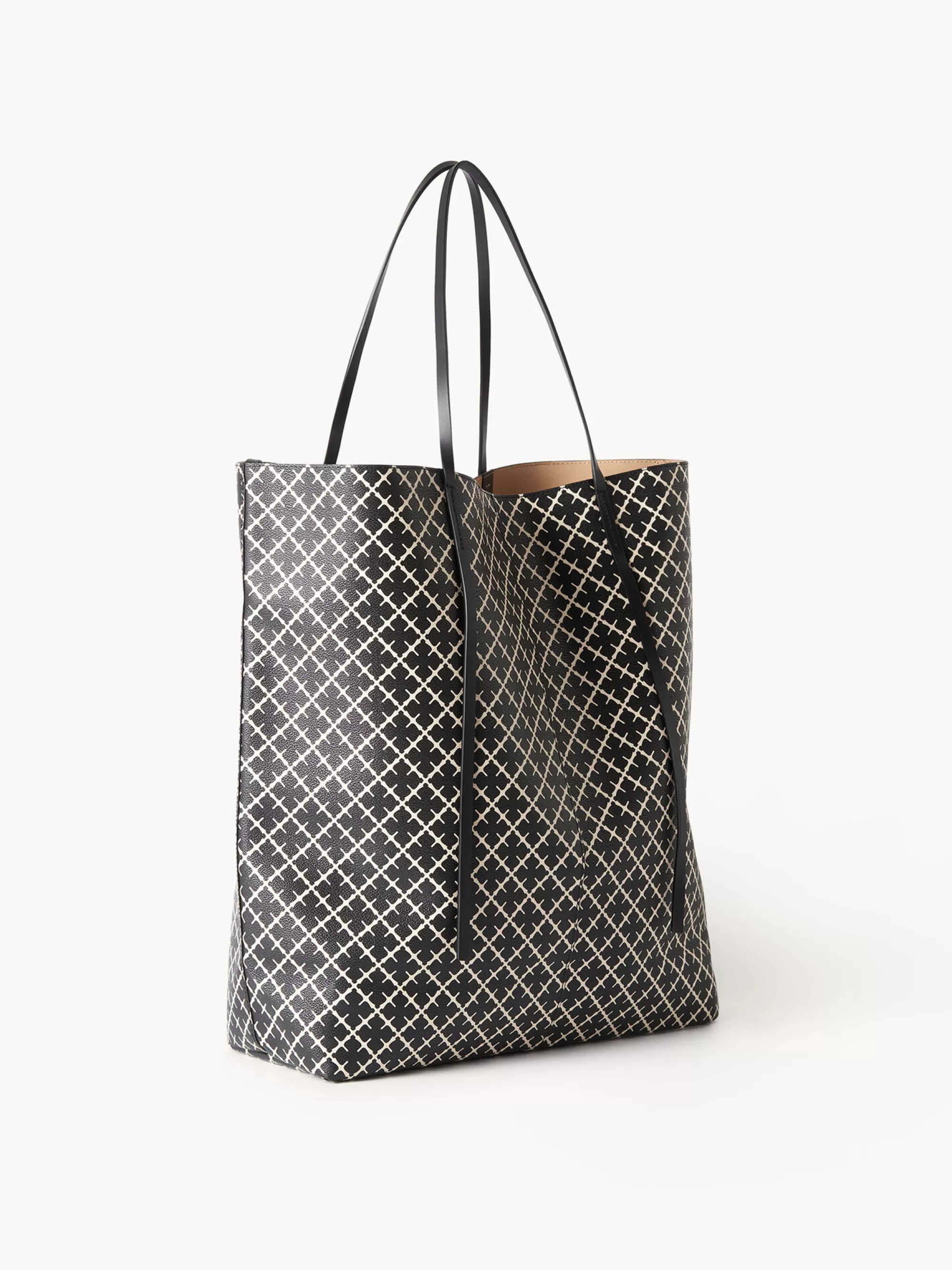 Hot By Malene Birger Abrille Tote Med Print Black