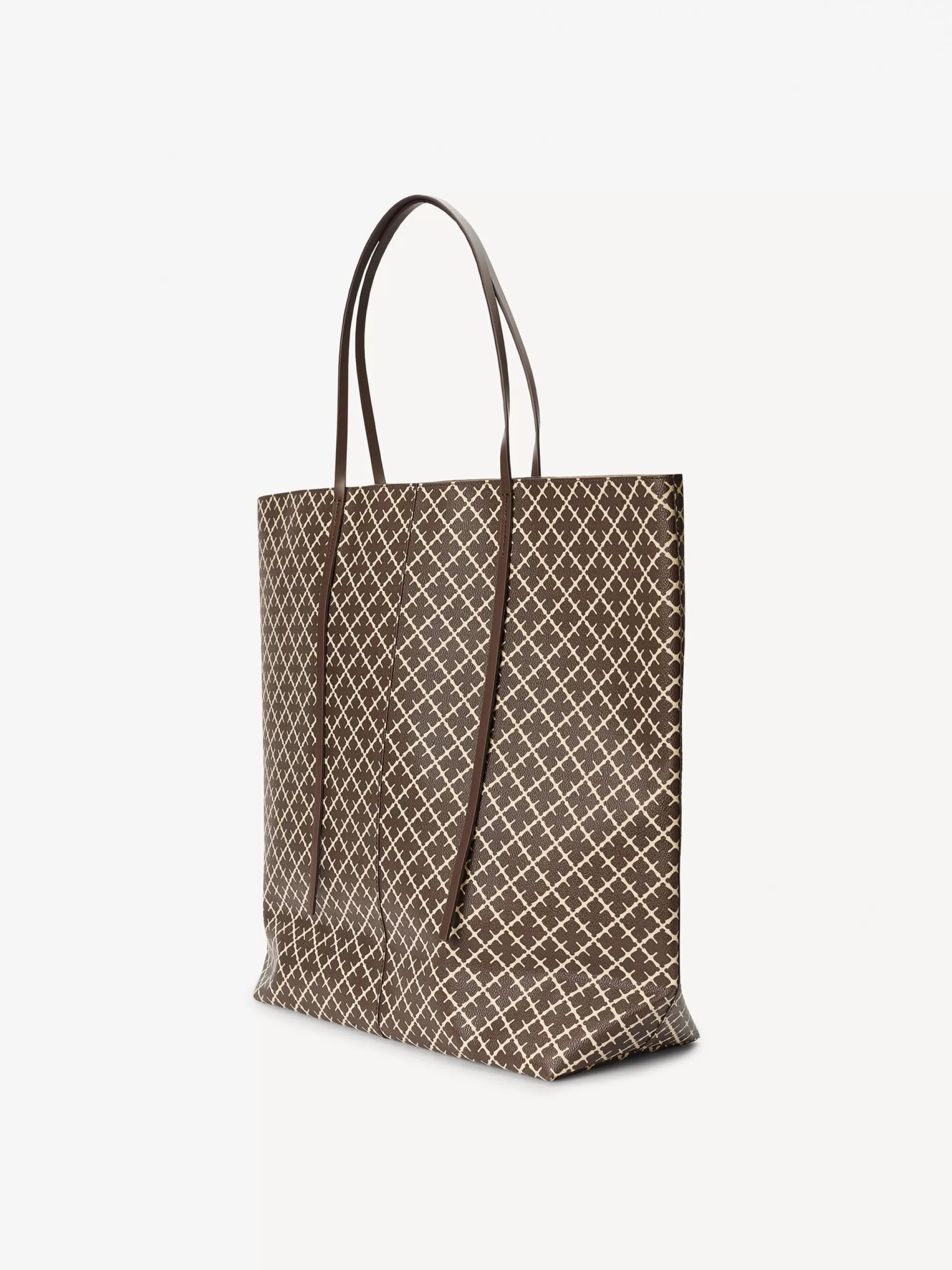 New By Malene Birger Abrille Tote Med Print Warm brown