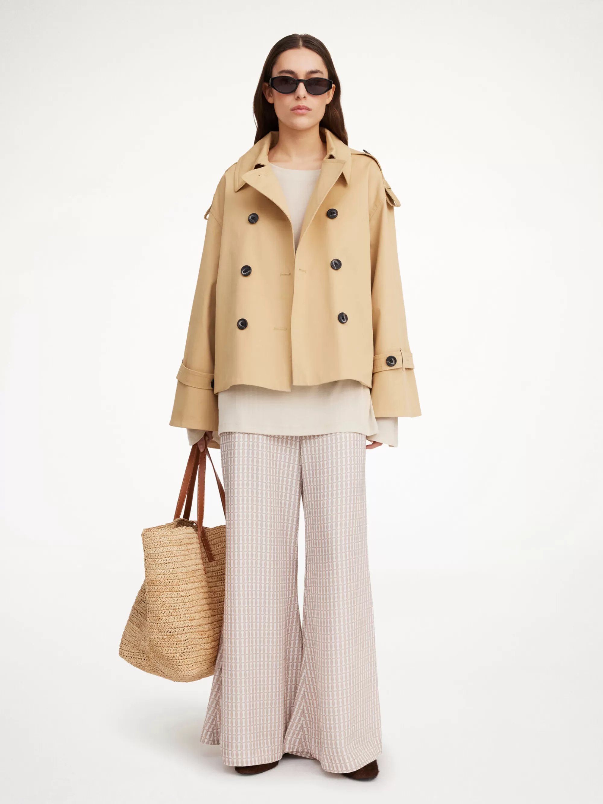 Flash Sale By Malene Birger Alisandra Kort Trench Sand Beige