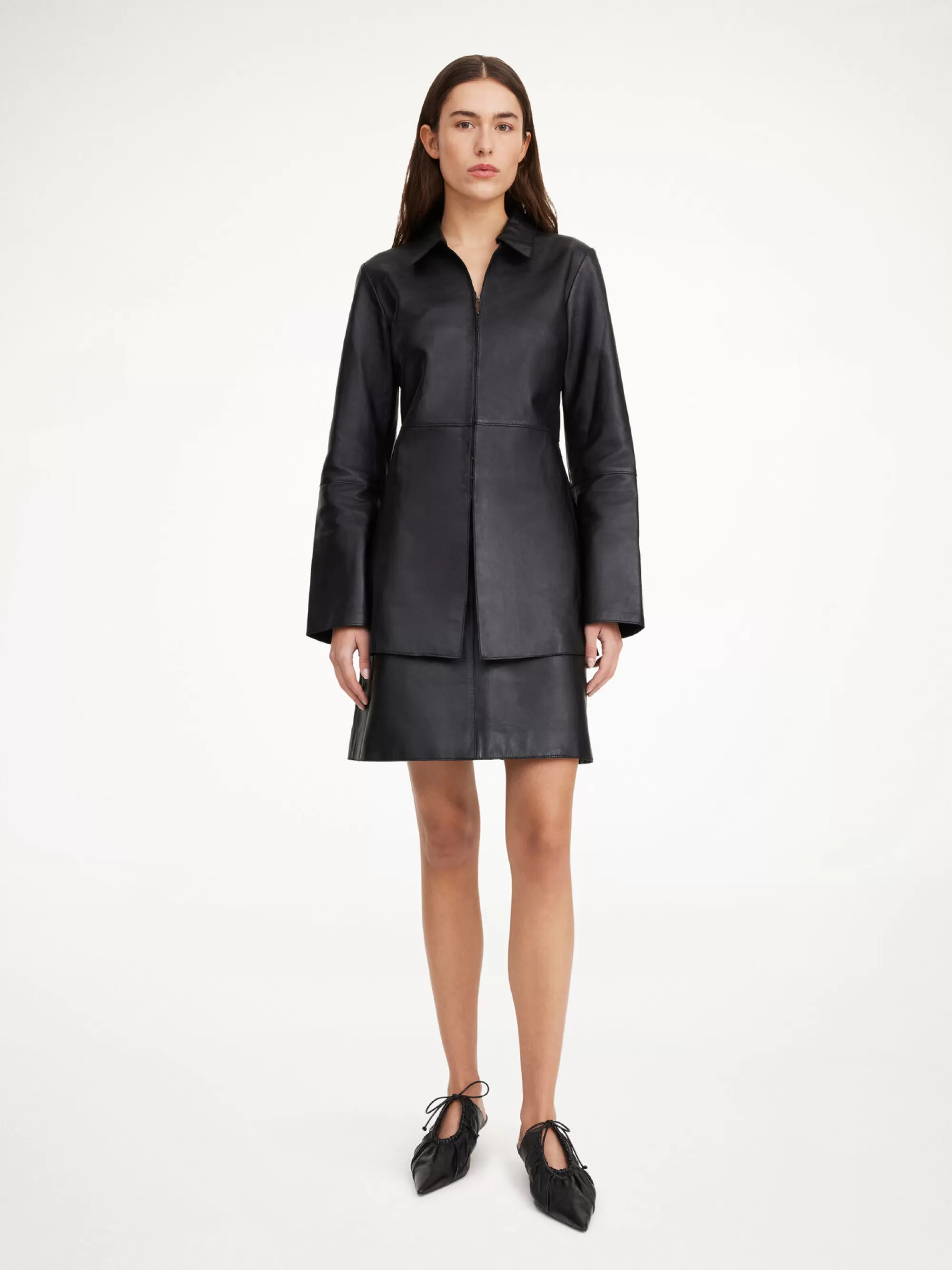 Sale By Malene Birger Alleys Læderskjorte Black