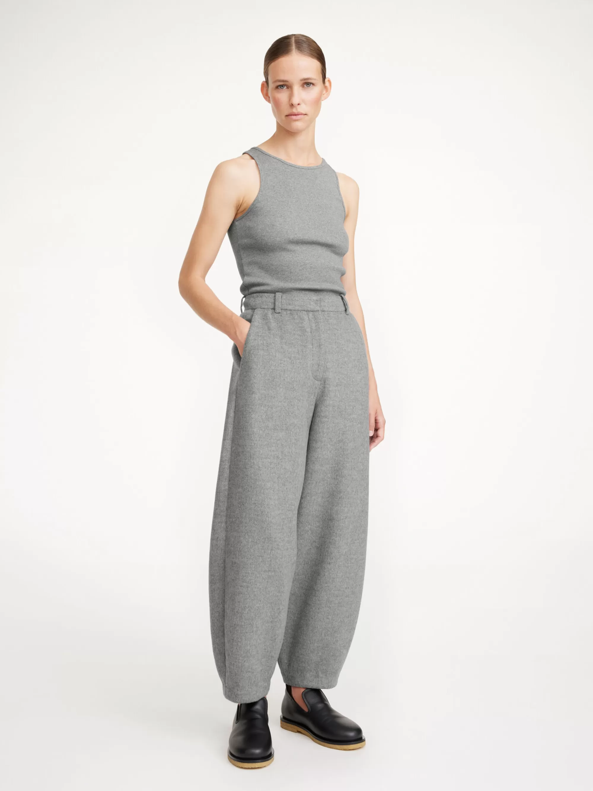 Clearance By Malene Birger Amani Tanktop Grey Melange