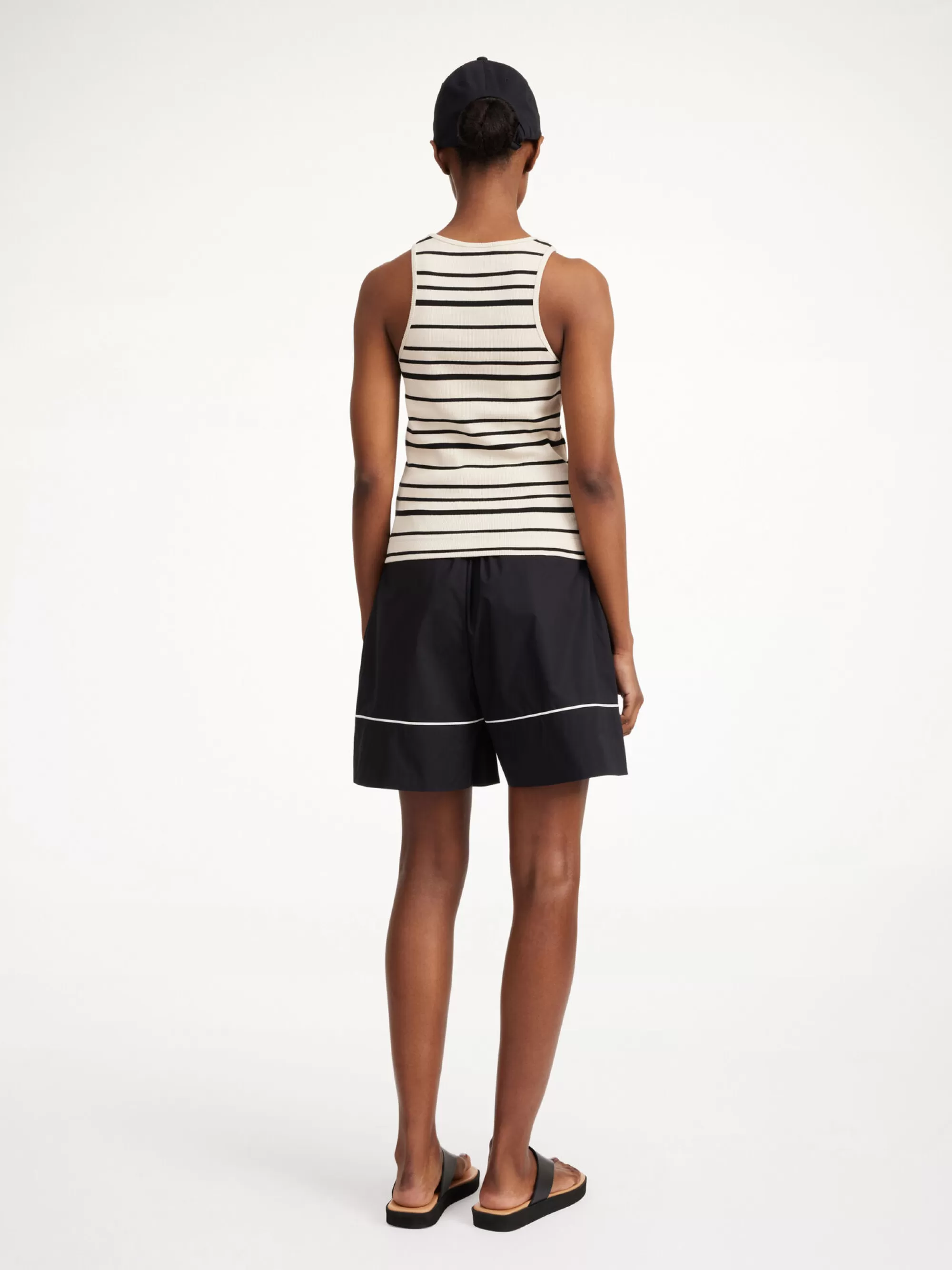 Cheap By Malene Birger Amanias Tanktop Black stripe