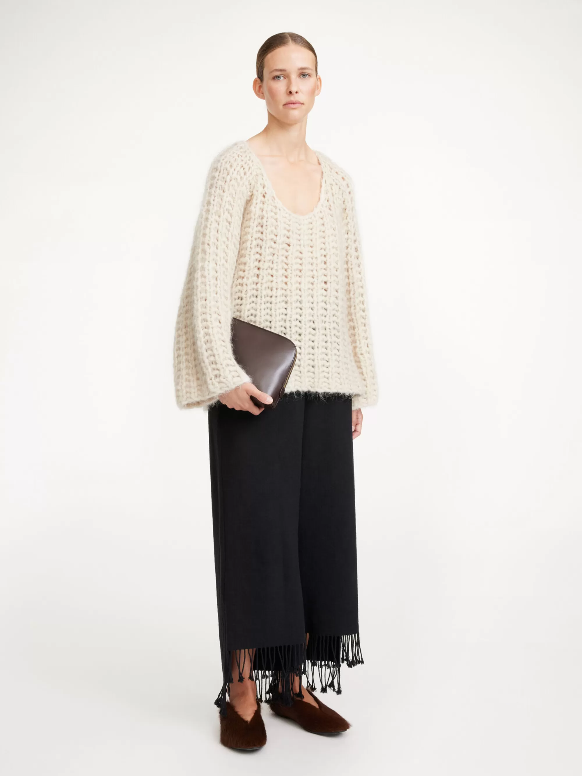 Sale By Malene Birger Amilea Sweater I Uldblanding Pearl