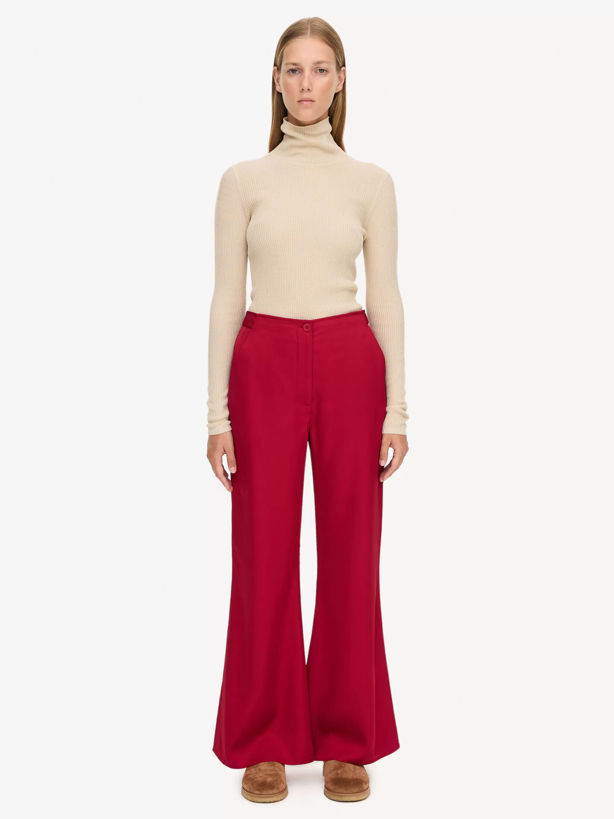 Flash Sale By Malene Birger Amores Højtaljede Bukser Jester Red