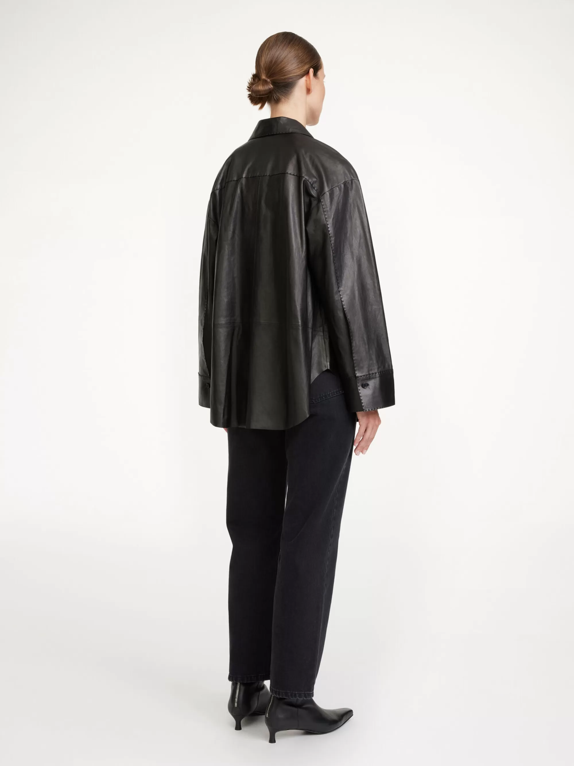 Flash Sale By Malene Birger Barissa Skjorte I Læder Black