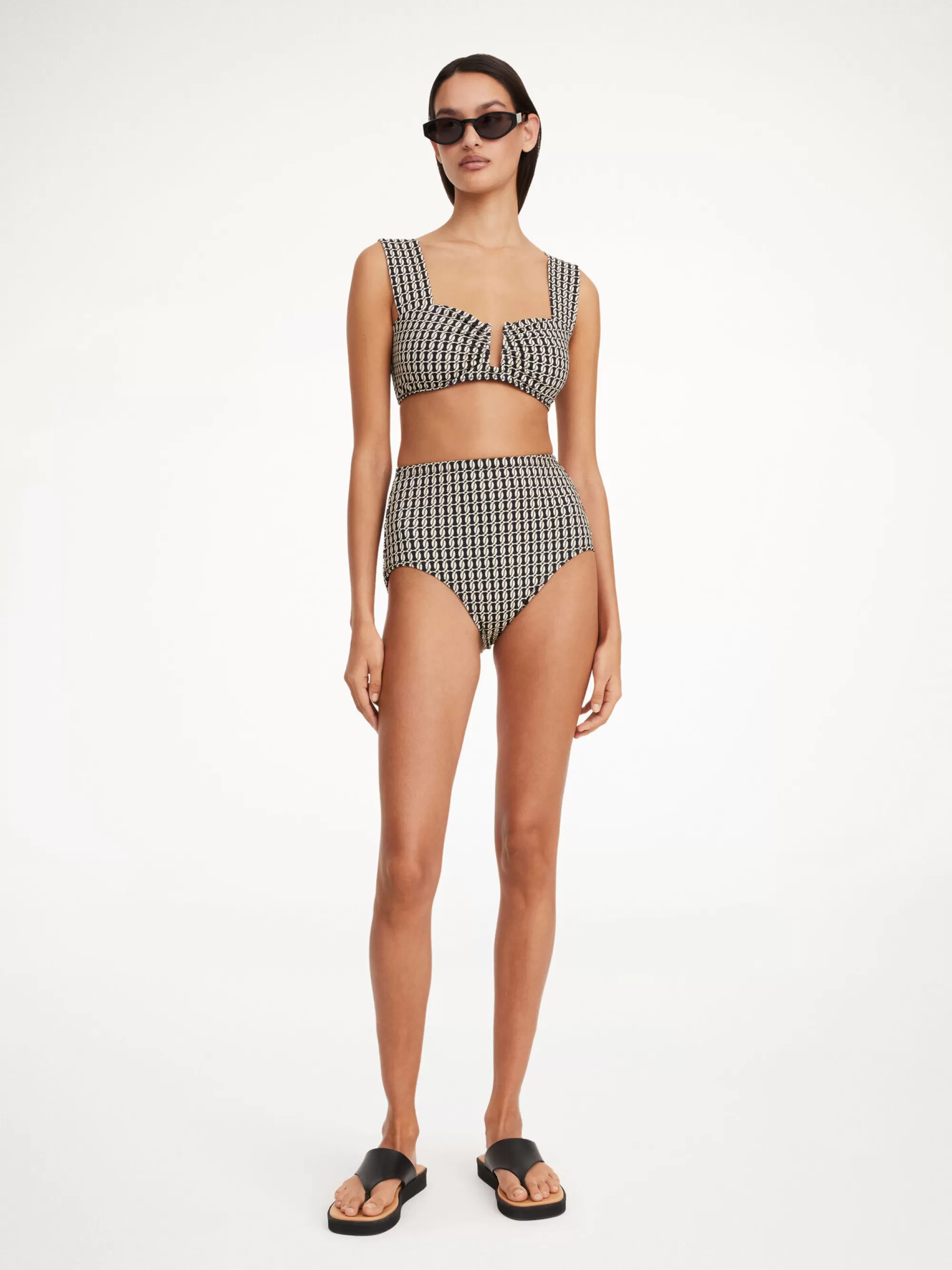 Flash Sale By Malene Birger Belira Bikinitop Black monogram