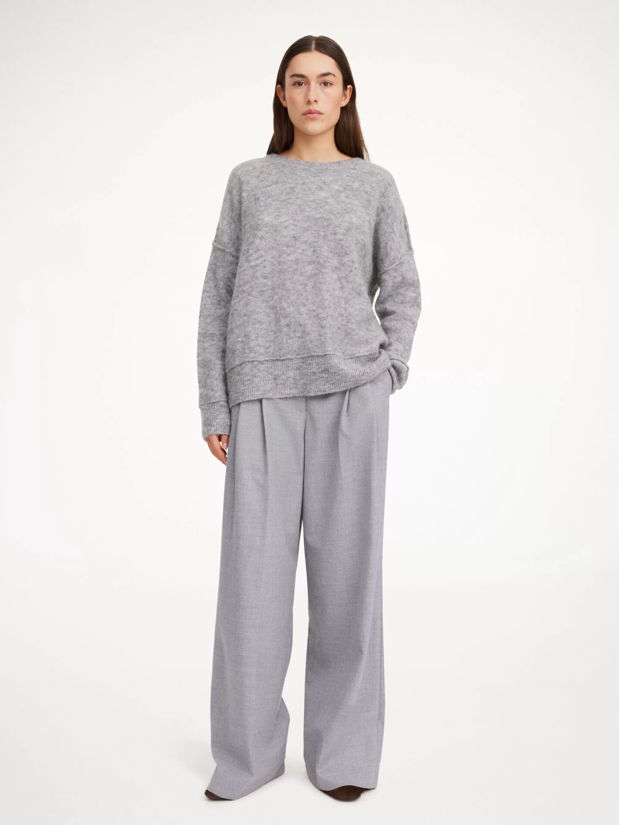 Clearance By Malene Birger Biagiorms Sweater Grey Melange