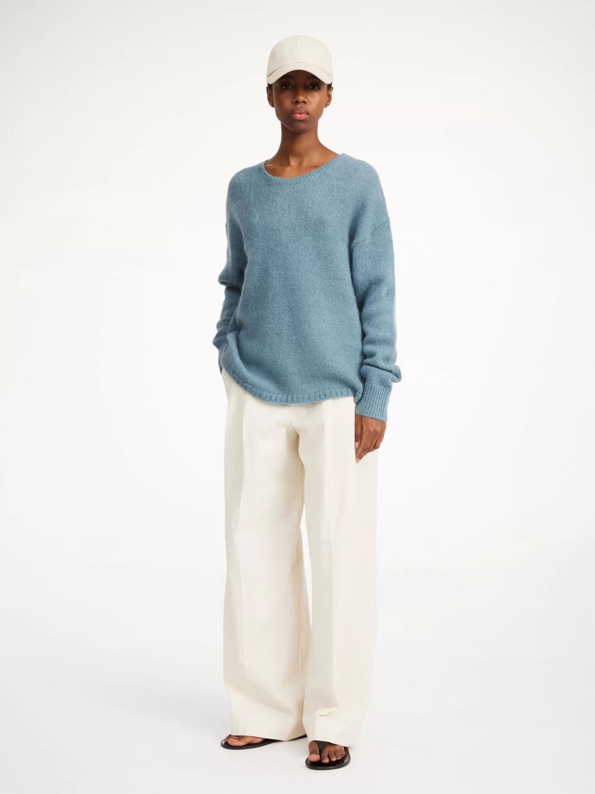 Store By Malene Birger Briella Sweater I Mohair Cool Water