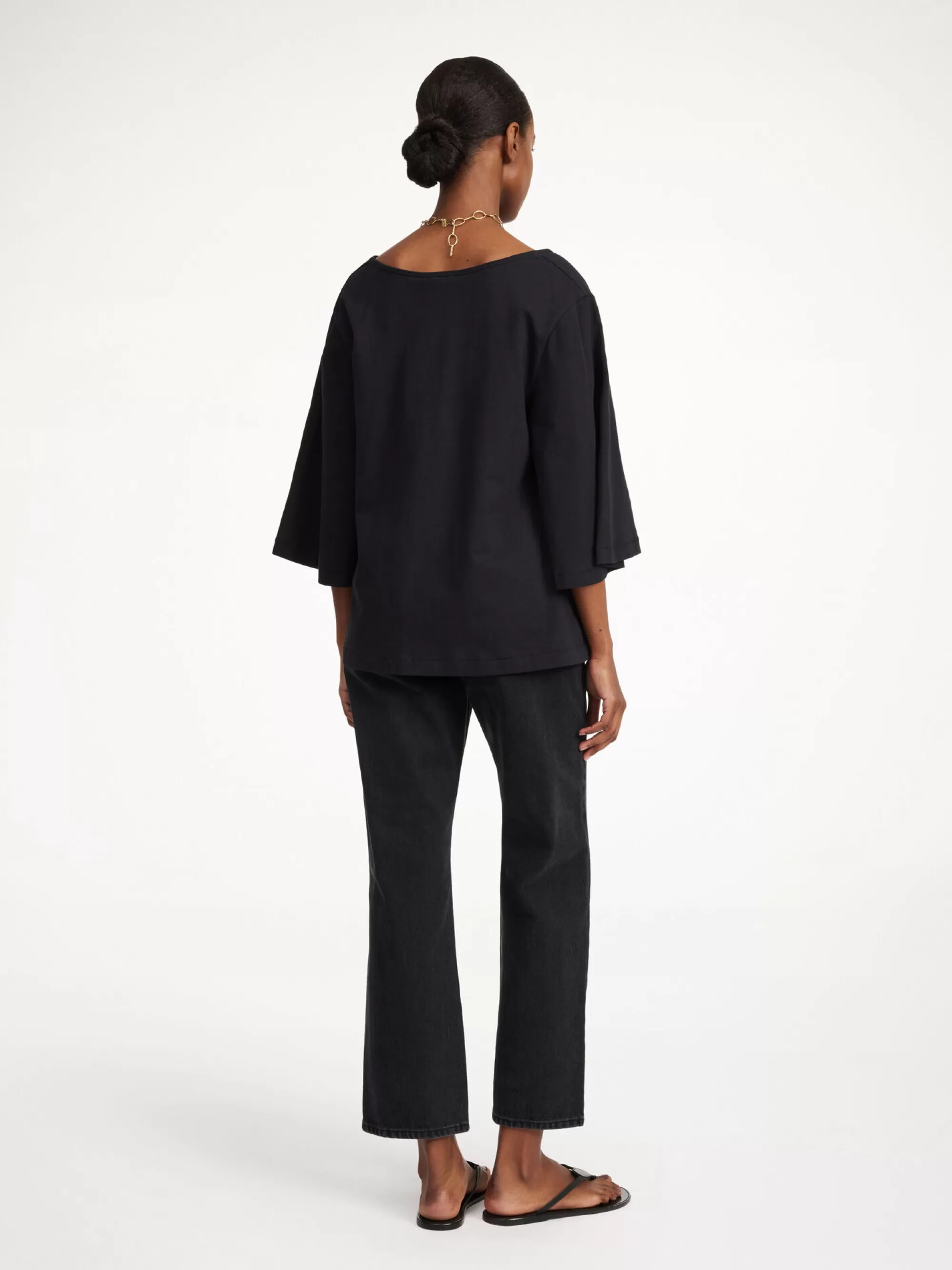 Hot By Malene Birger Bryar T-shirt I Bomuld Black