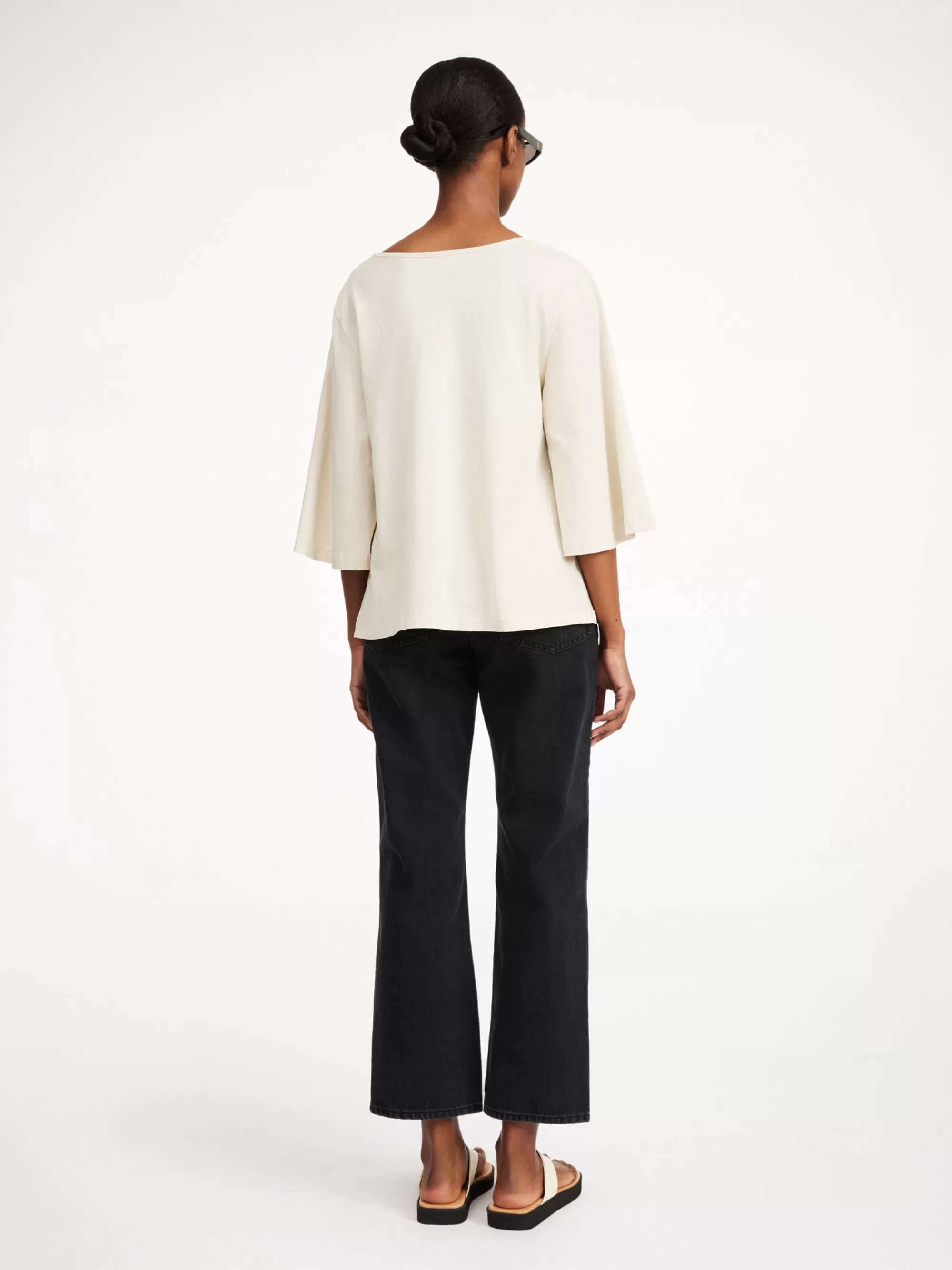 Outlet By Malene Birger Bryar T-shirt I Bomuld Oyster Gray