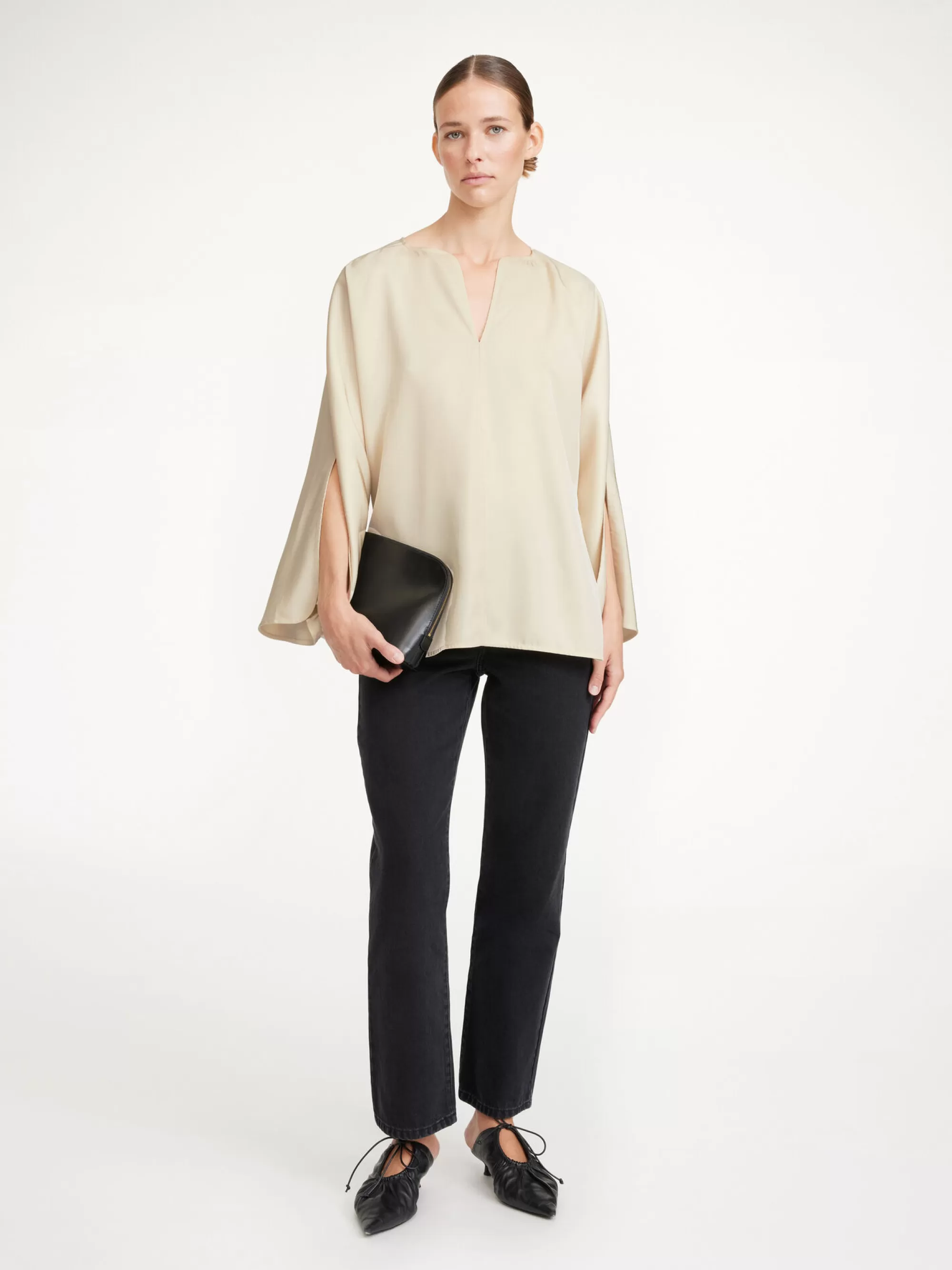 Shop By Malene Birger Calias Bluse Vanilla Cream