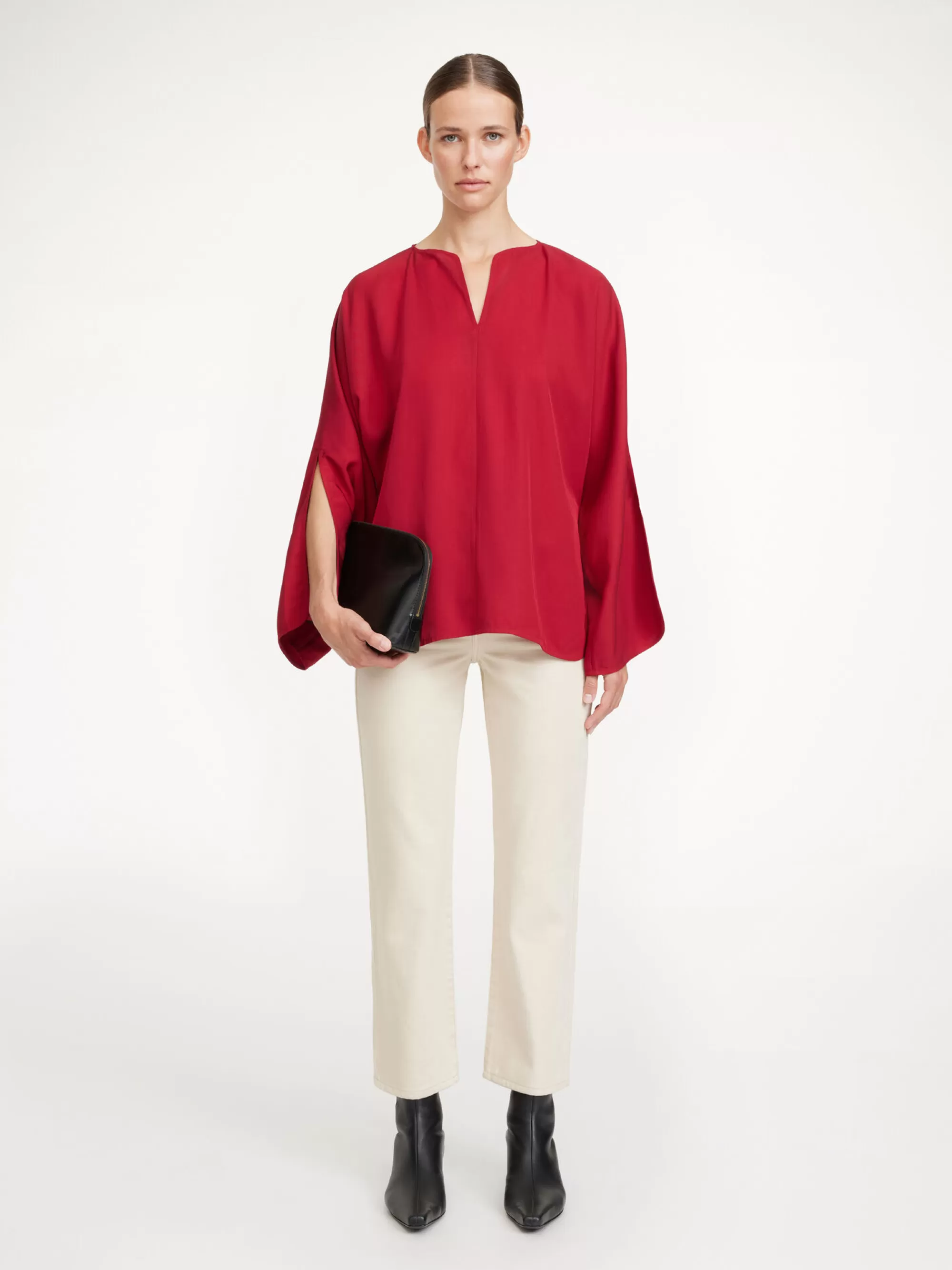 Fashion By Malene Birger Calias Bluse Jester Red