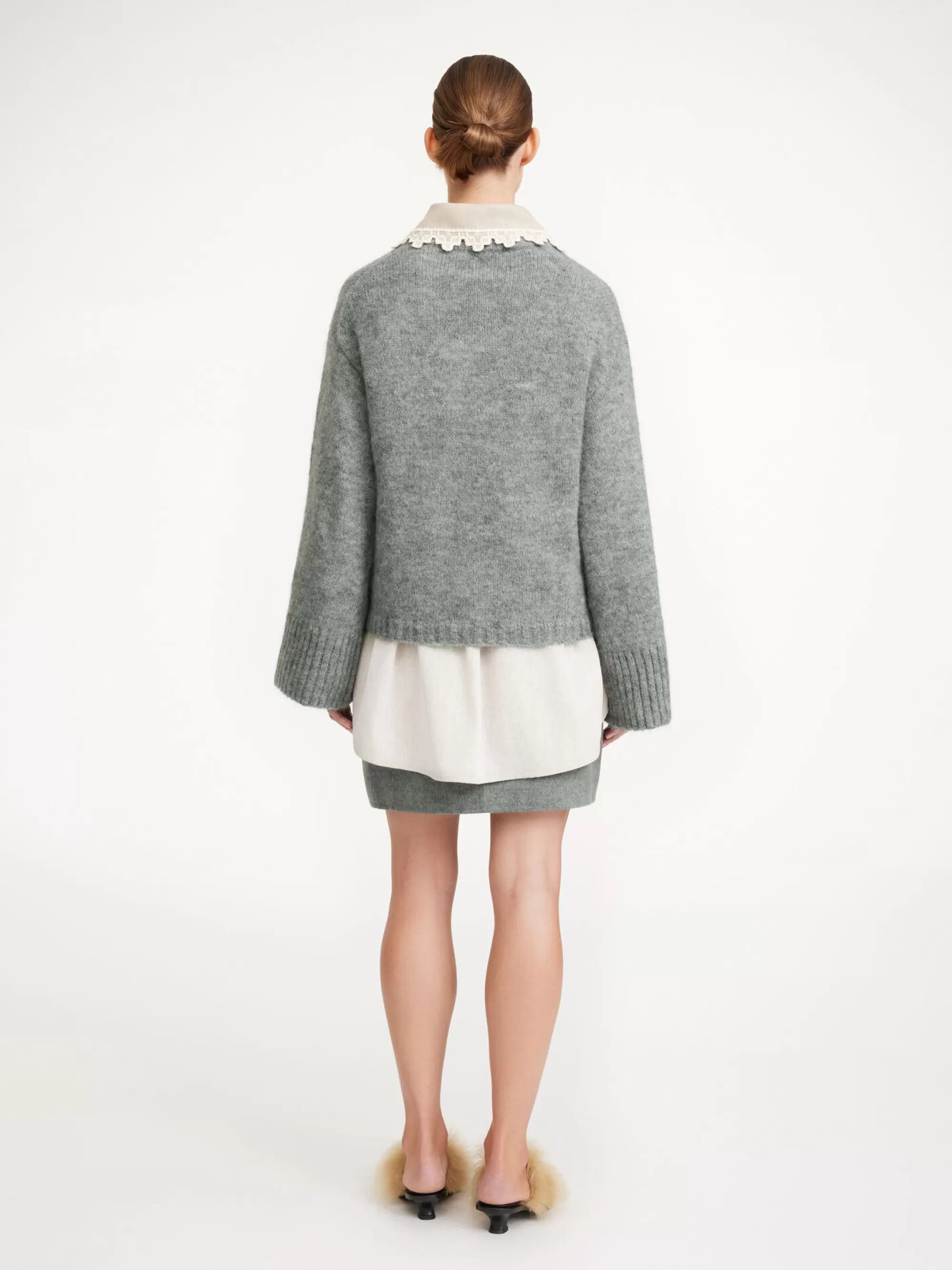 Best Sale By Malene Birger Cierra Sweater Grey Melange