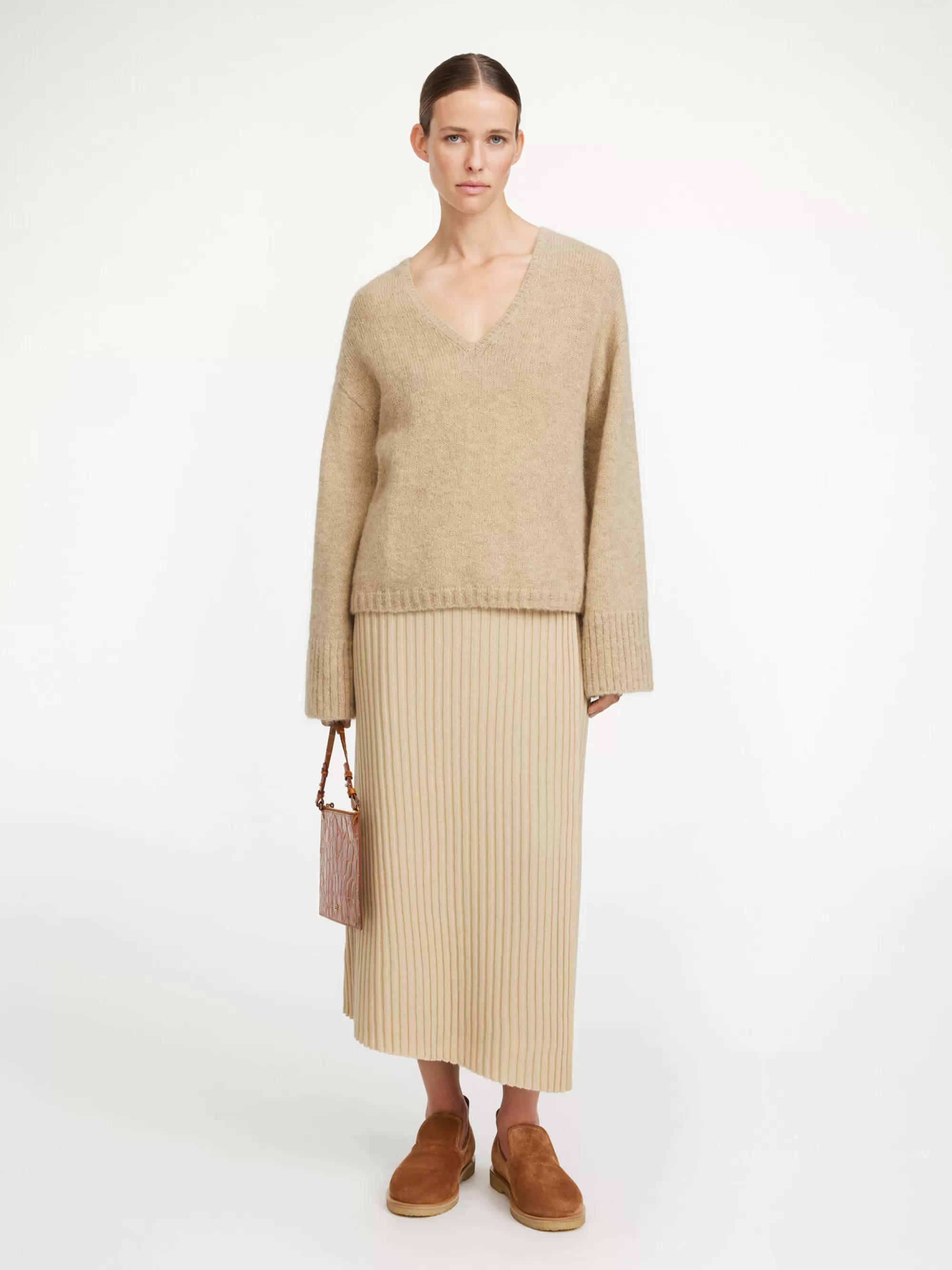 Discount By Malene Birger Cimone Sweater Twill Beige