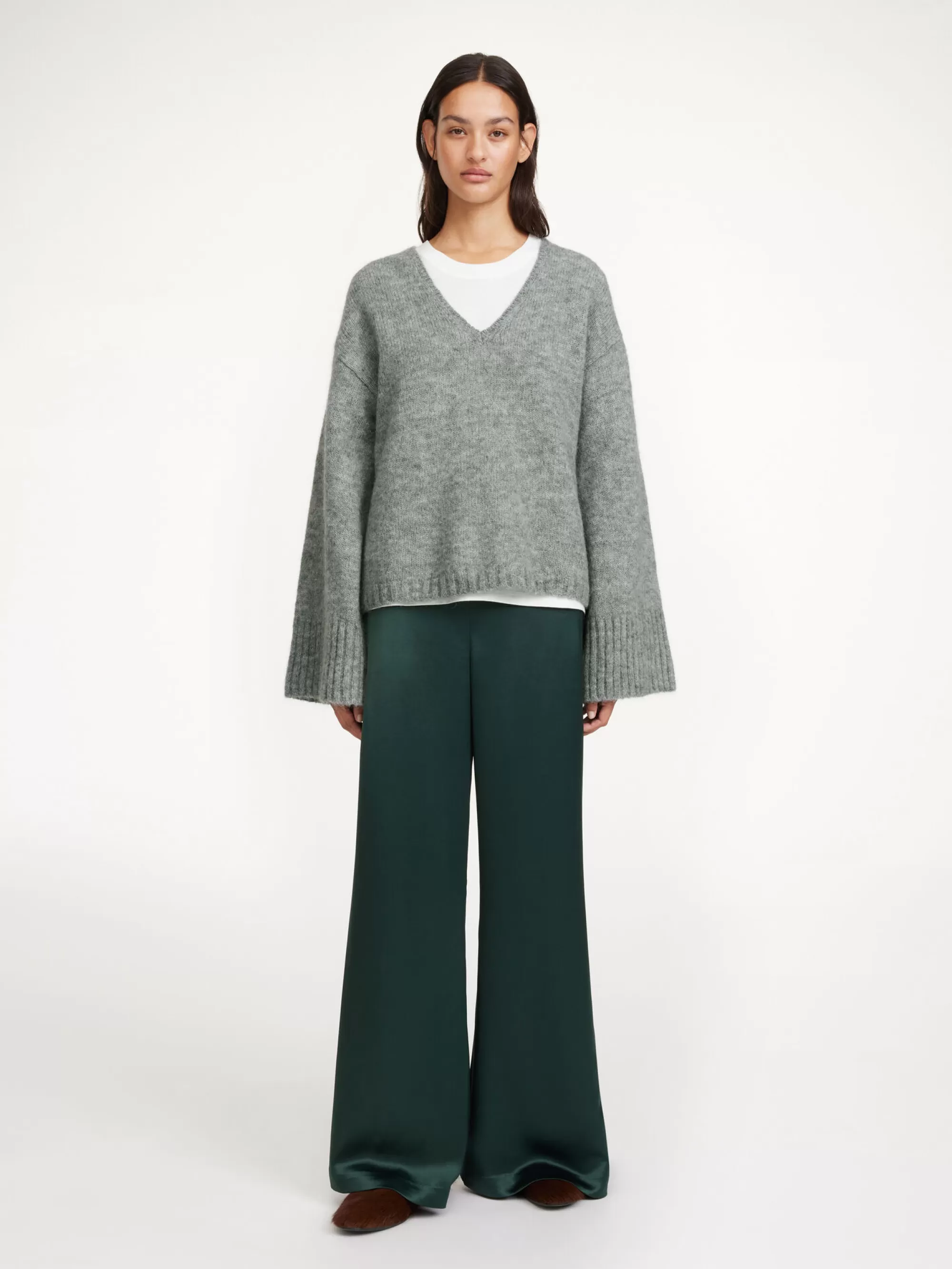 Clearance By Malene Birger Cimone Sweater Grey Melange