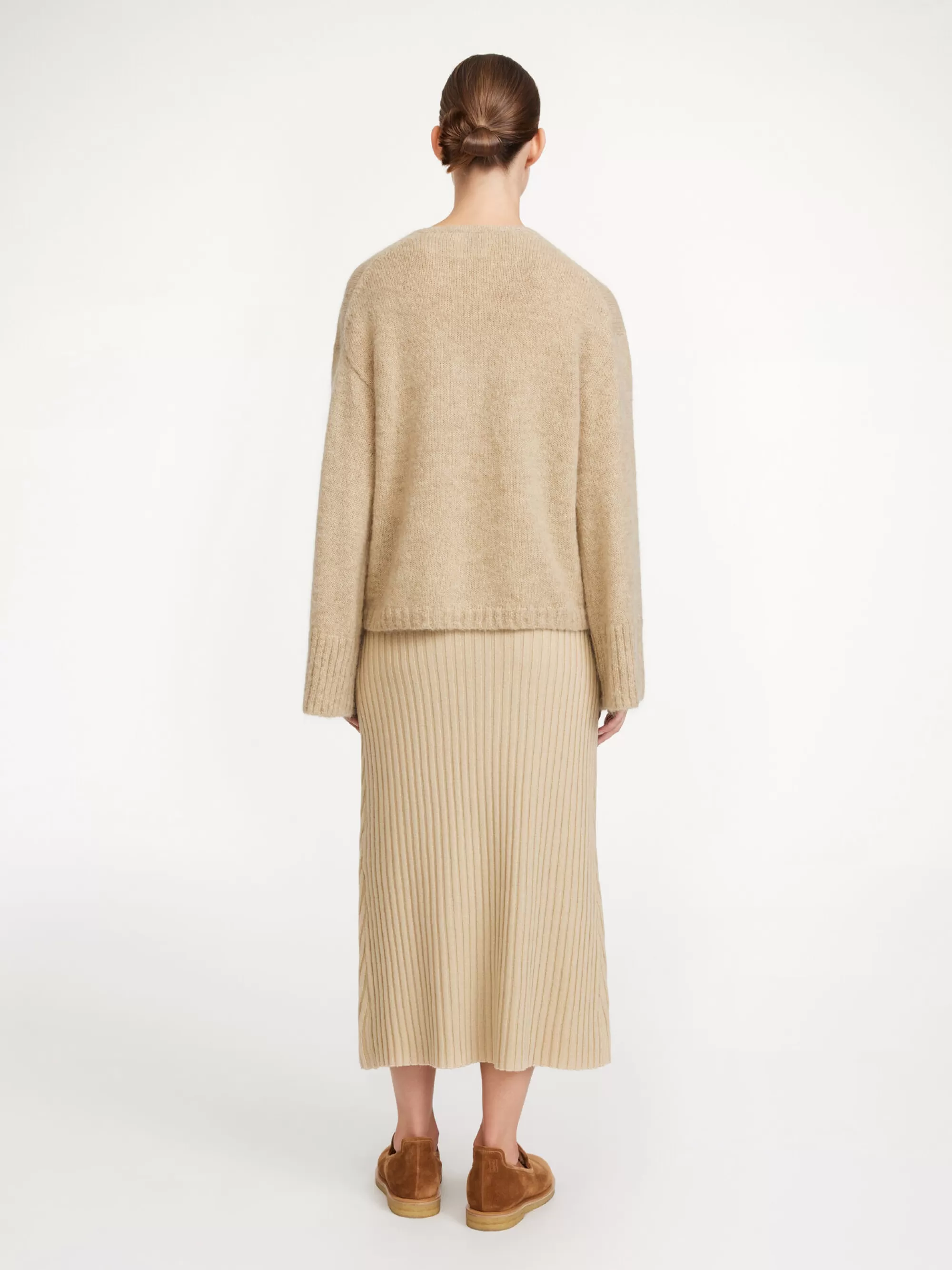 Discount By Malene Birger Cimone Sweater Twill Beige