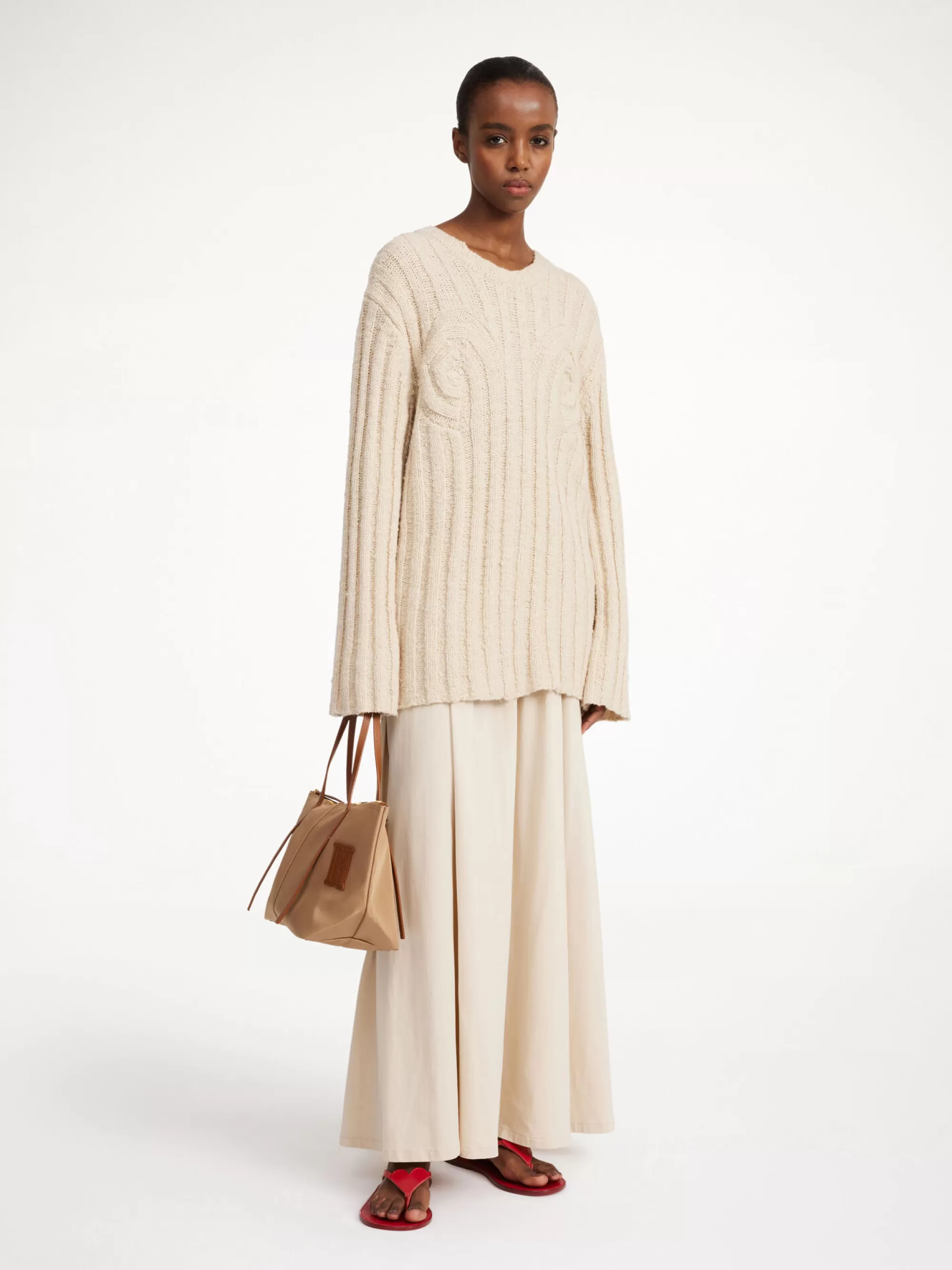 Online By Malene Birger Cirra Sweater I Rib Oyster Gray