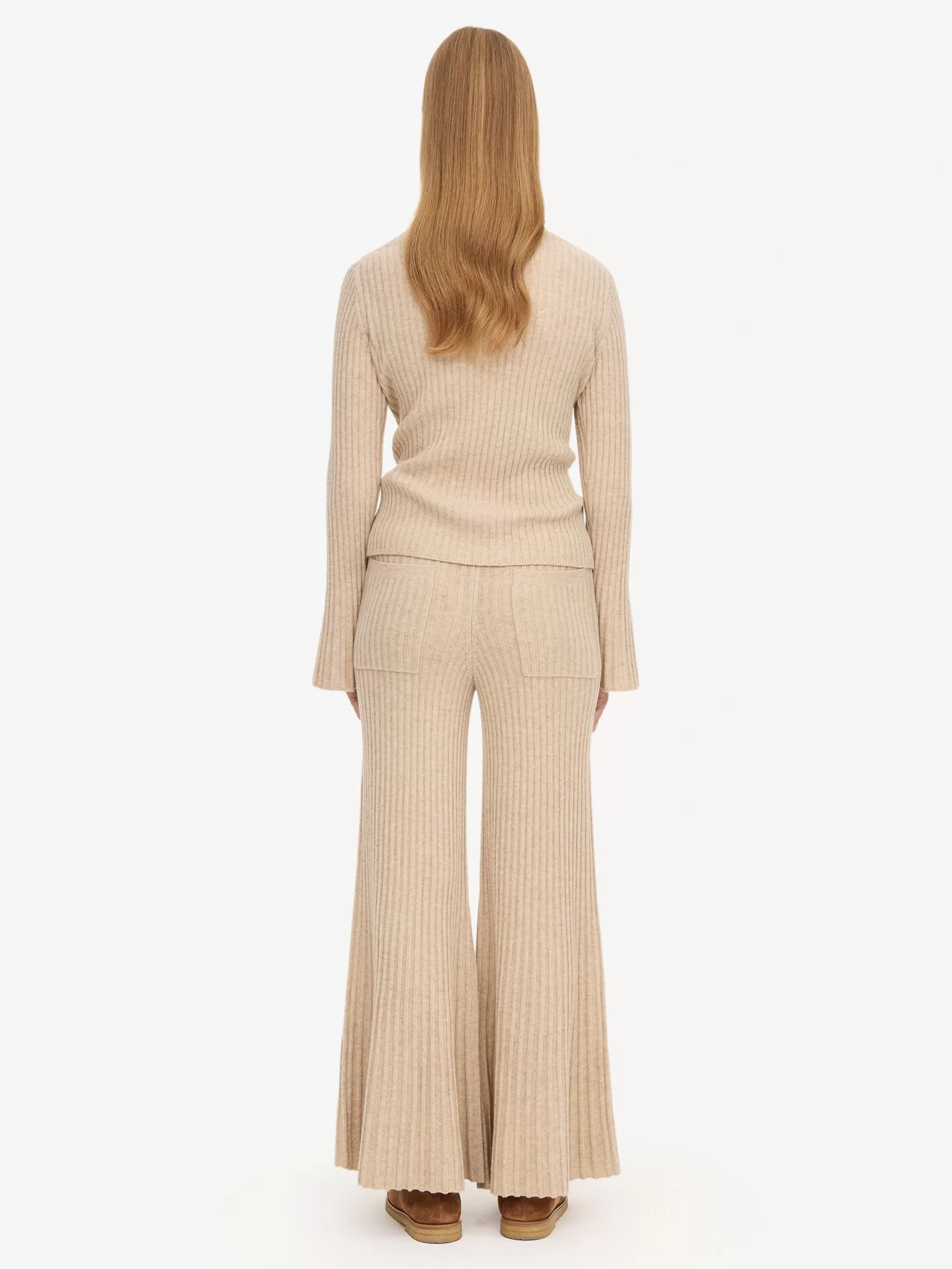 Best Sale By Malene Birger Crissy Bukser I Uld Twill Beige