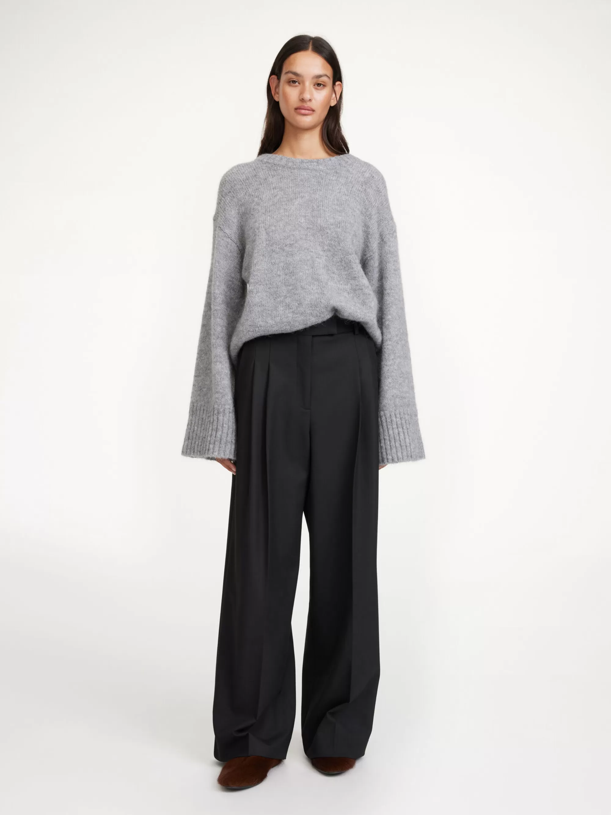 Cheap By Malene Birger Cymbaria Højtaljede Bukser Black