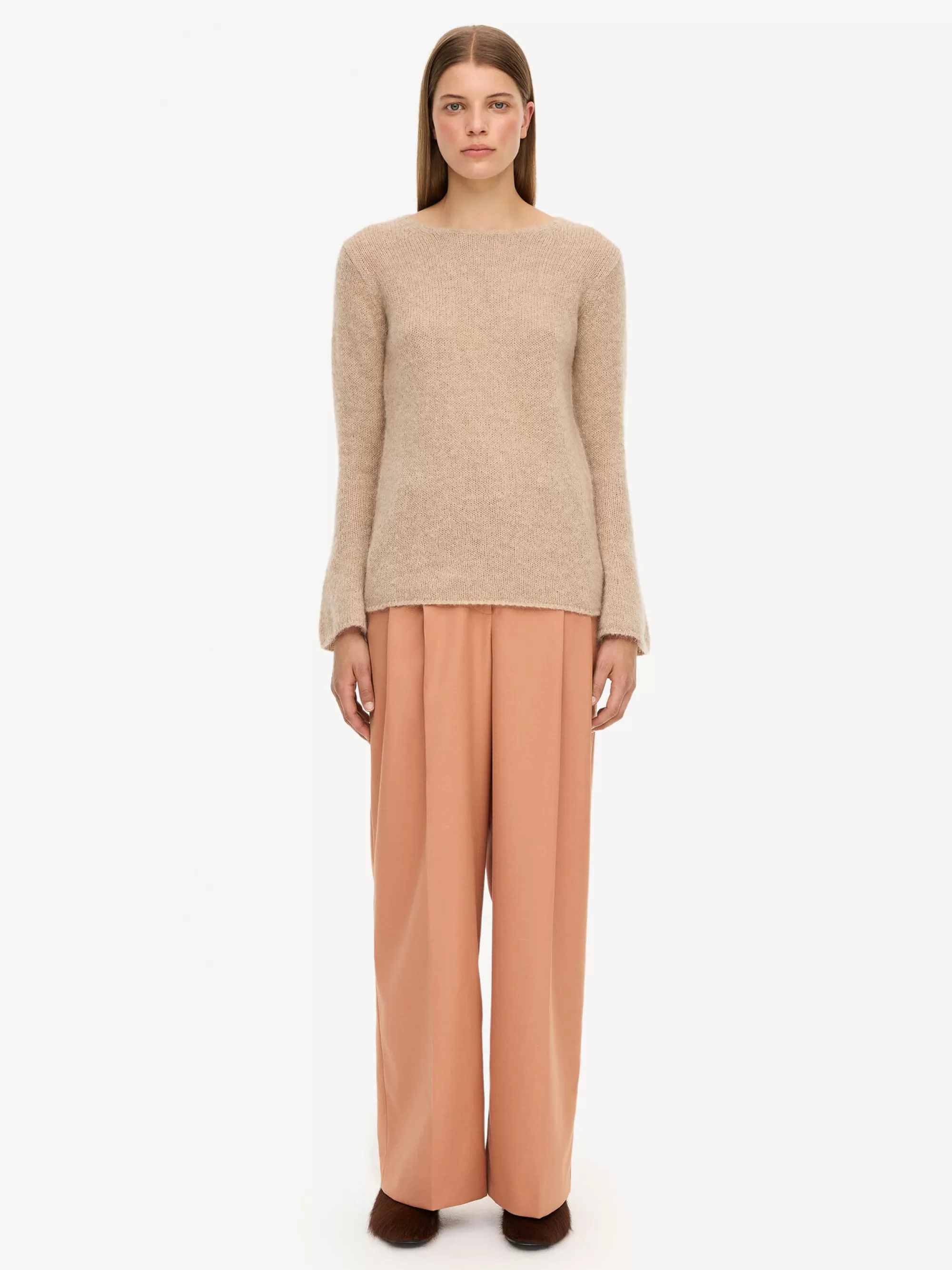 Hot By Malene Birger Cyrema Sweater Twill Beige