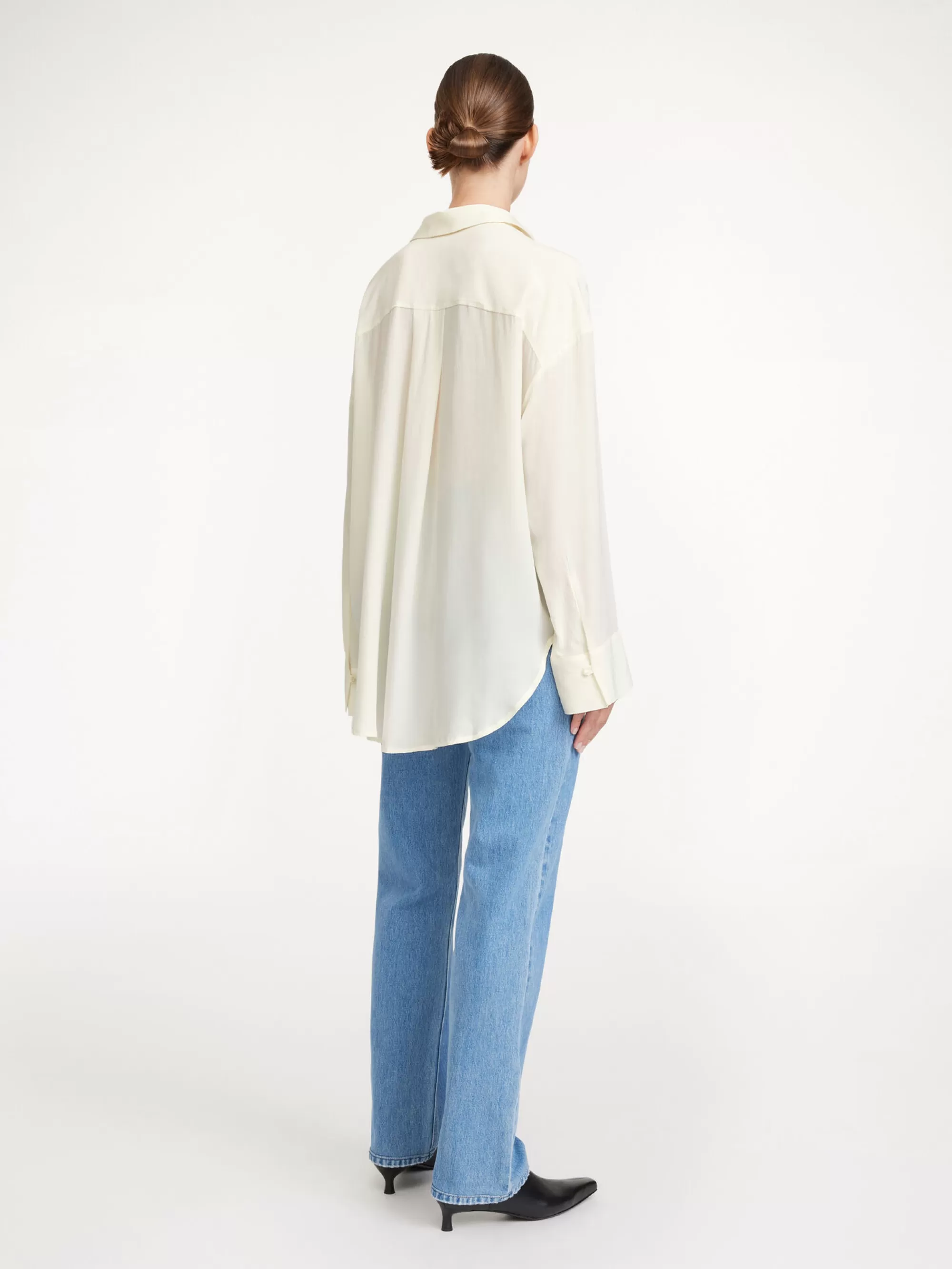 Cheap By Malene Birger Derris Silkeskjorte Whisper White