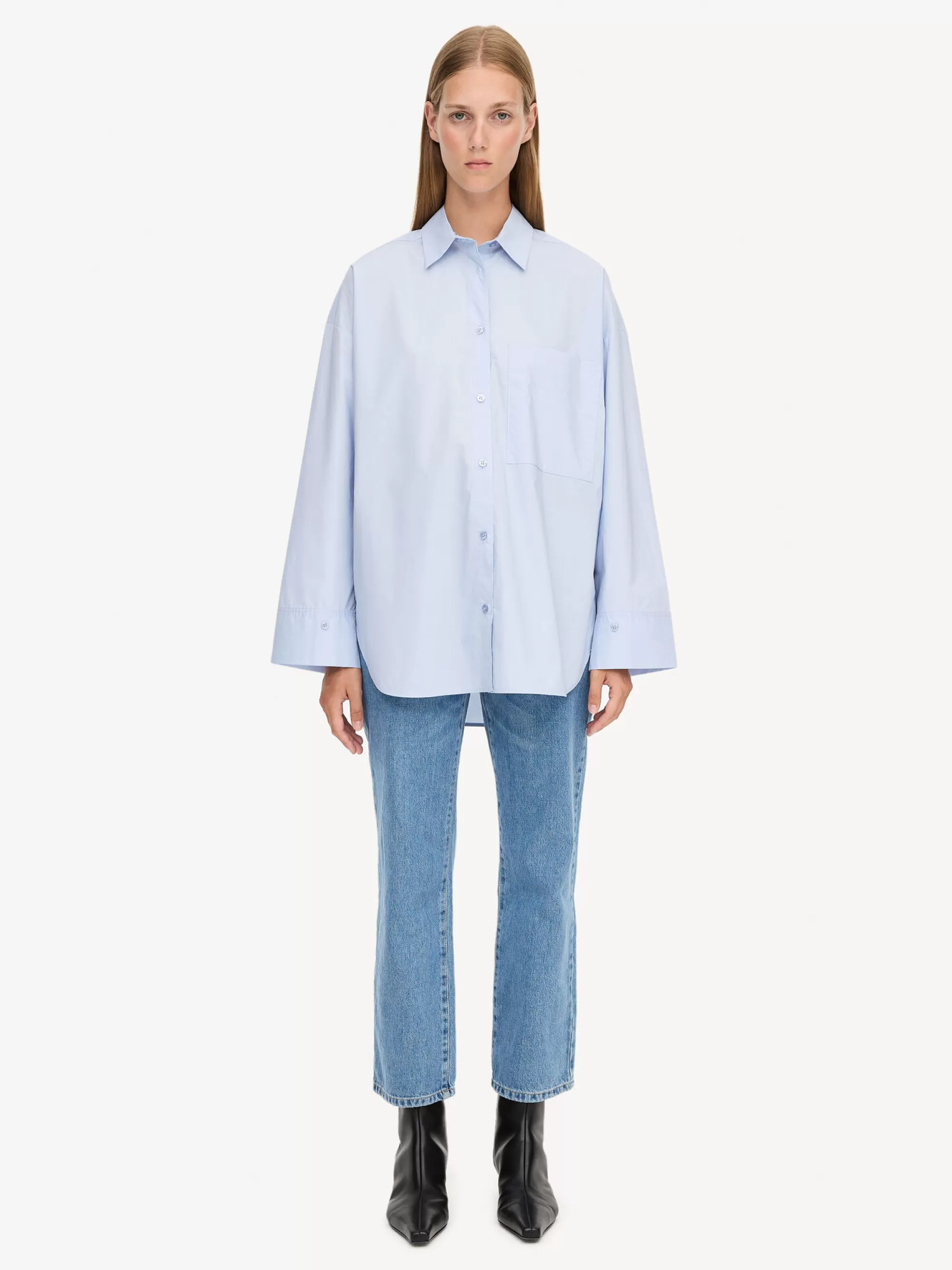 Cheap By Malene Birger Derris Skjorte Periwinkle Blue