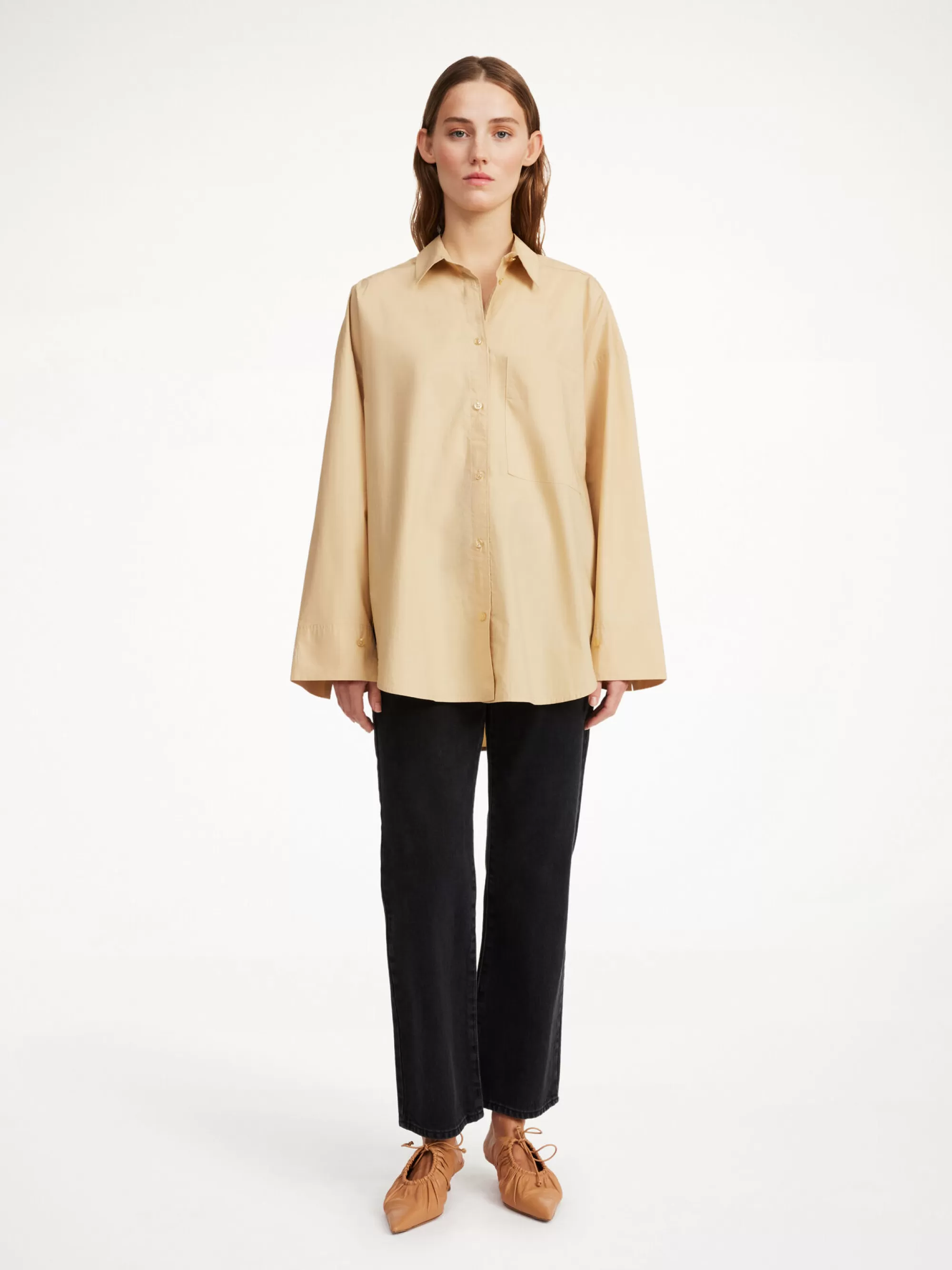 Shop By Malene Birger Derris Skjorte Dark Sand