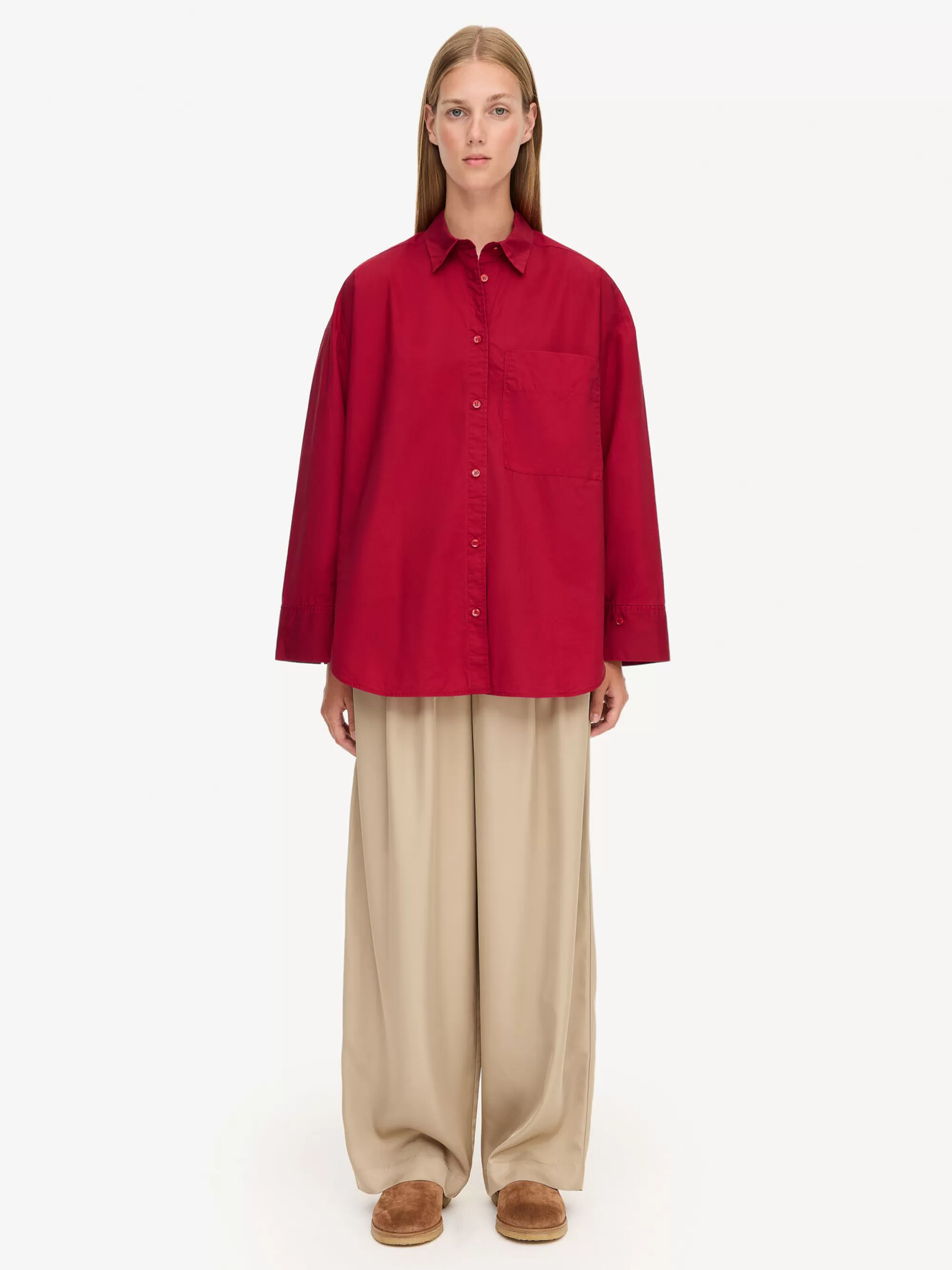 Store By Malene Birger Derris Skjorte Jester Red