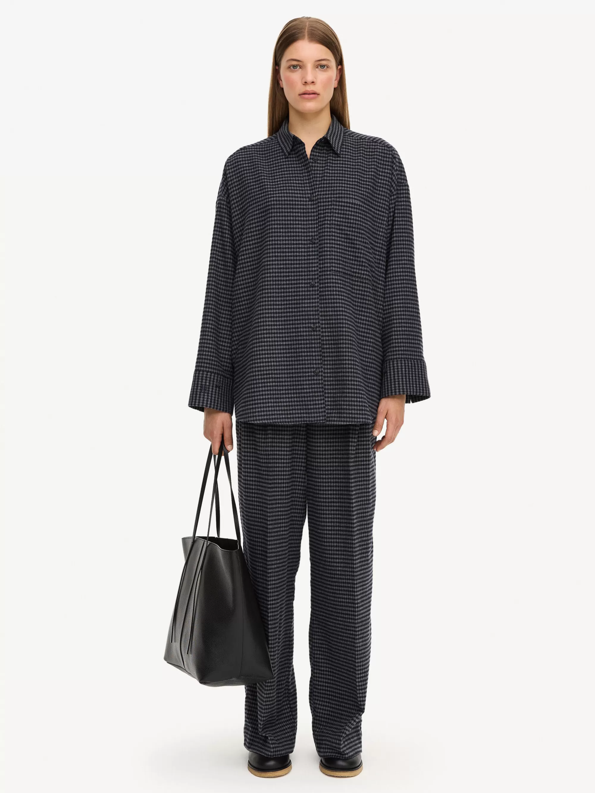 Store By Malene Birger Derris Skjorte Houndstooth