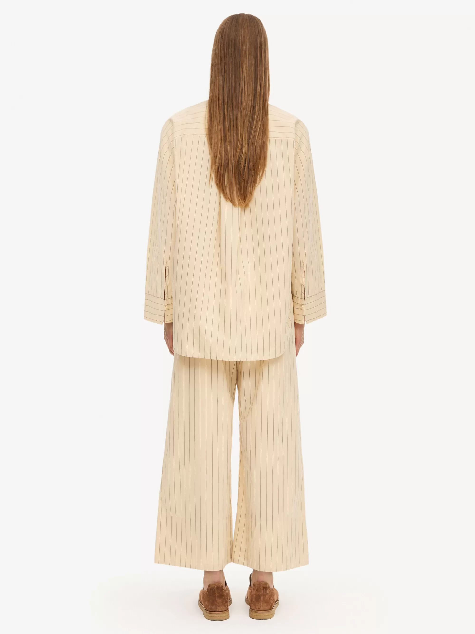 Discount By Malene Birger Derris Stribet Skjorte Pinstripe