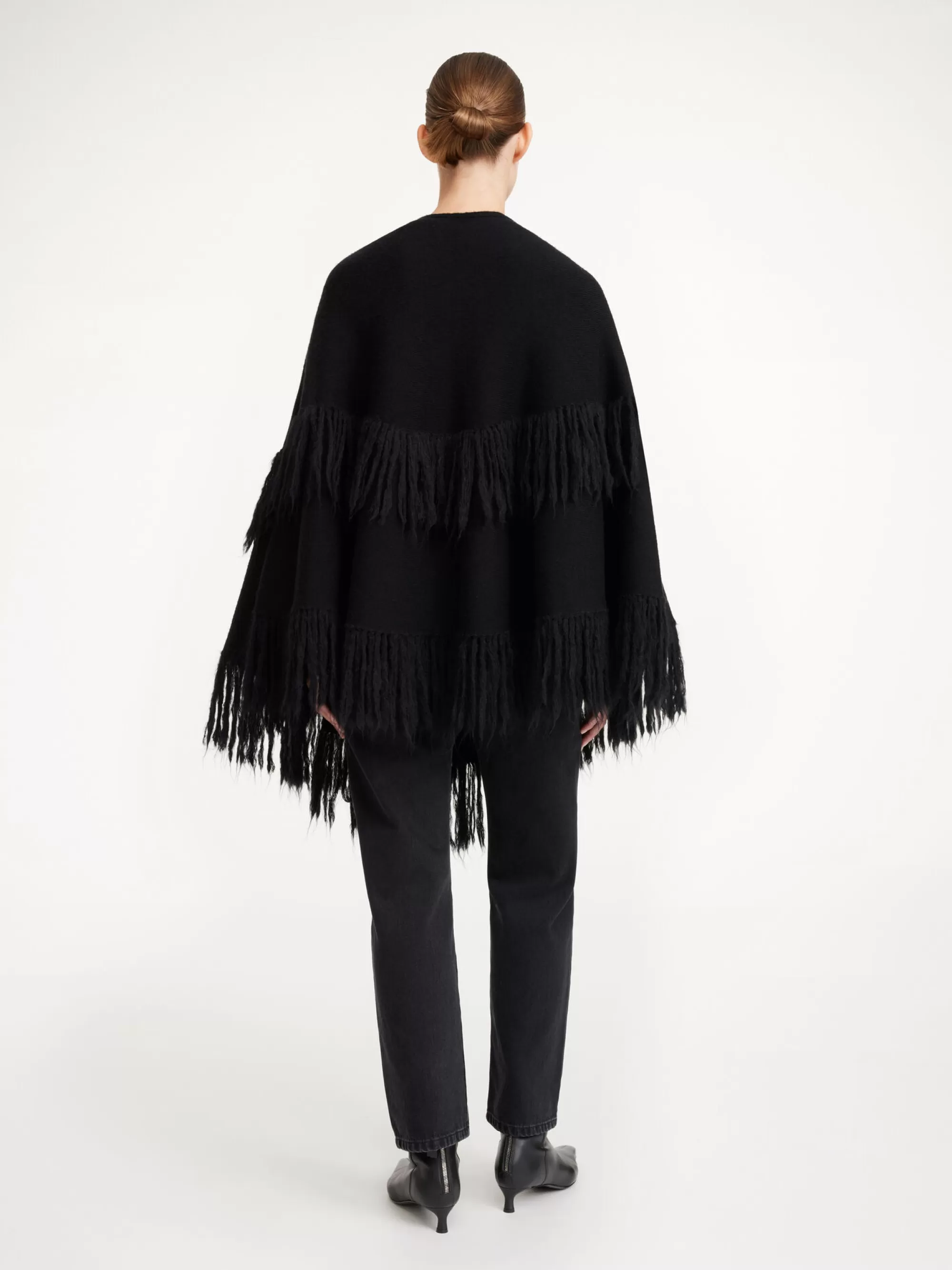 Outlet By Malene Birger Dixi Poncho I Uld Black