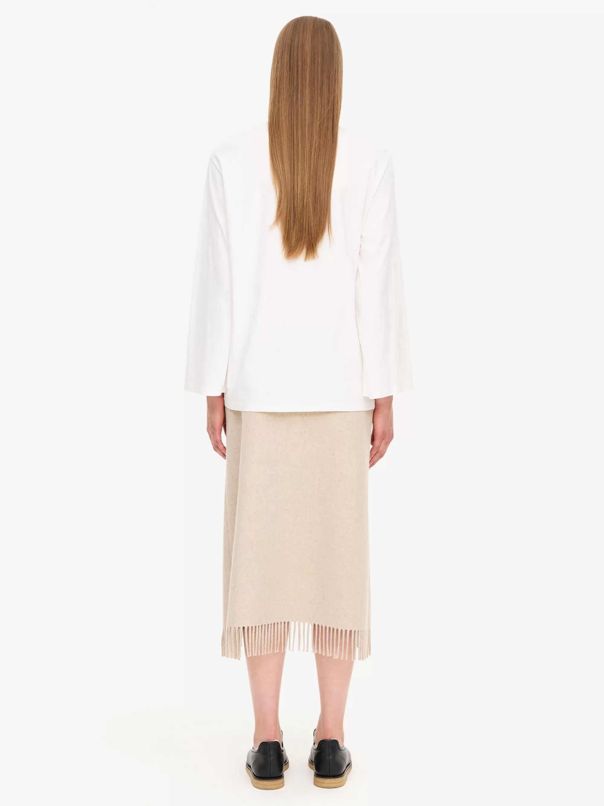 Shop By Malene Birger Fayeh Langærmet T-shirt Soft White