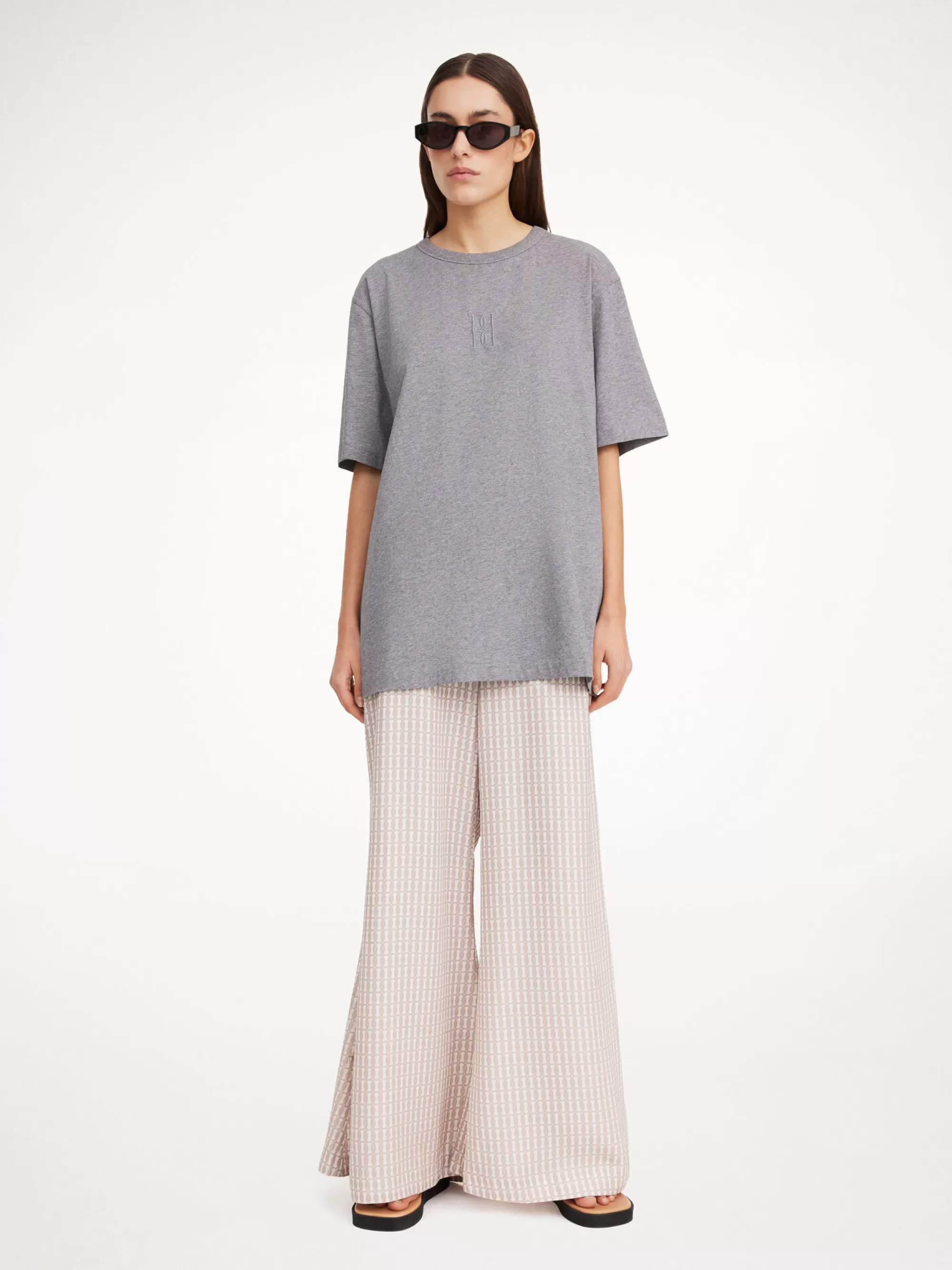 Shop By Malene Birger Fayeh T-shirt I Bomuld Grey Melange