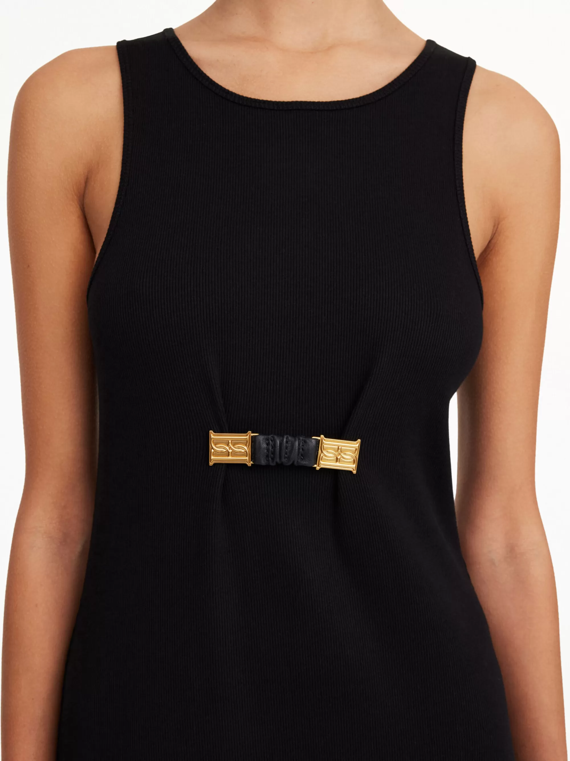 Discount By Malene Birger Jummis Manchet I Læder Black