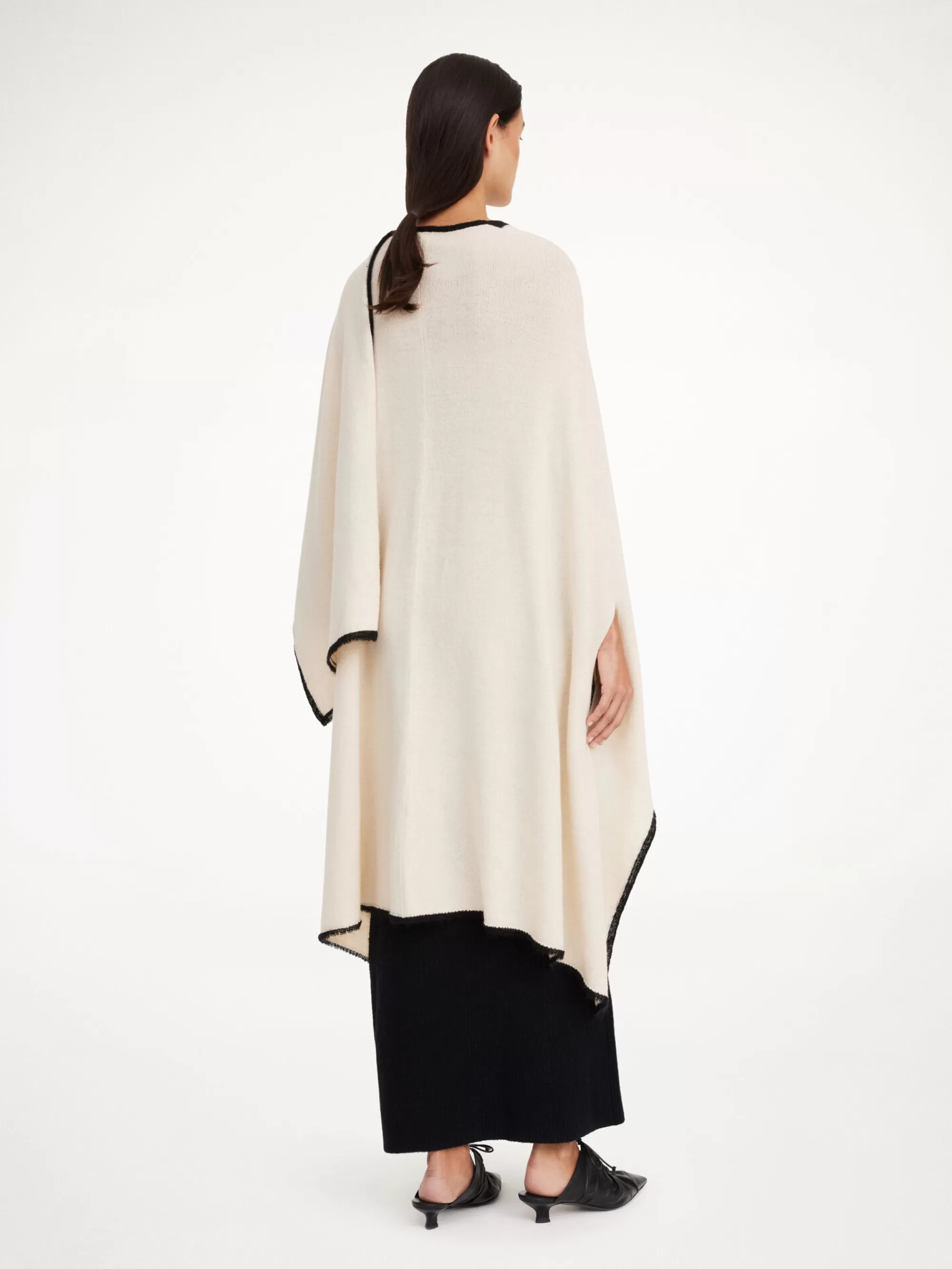 Clearance By Malene Birger Kassira Poncho I Merinould Oyster Gray