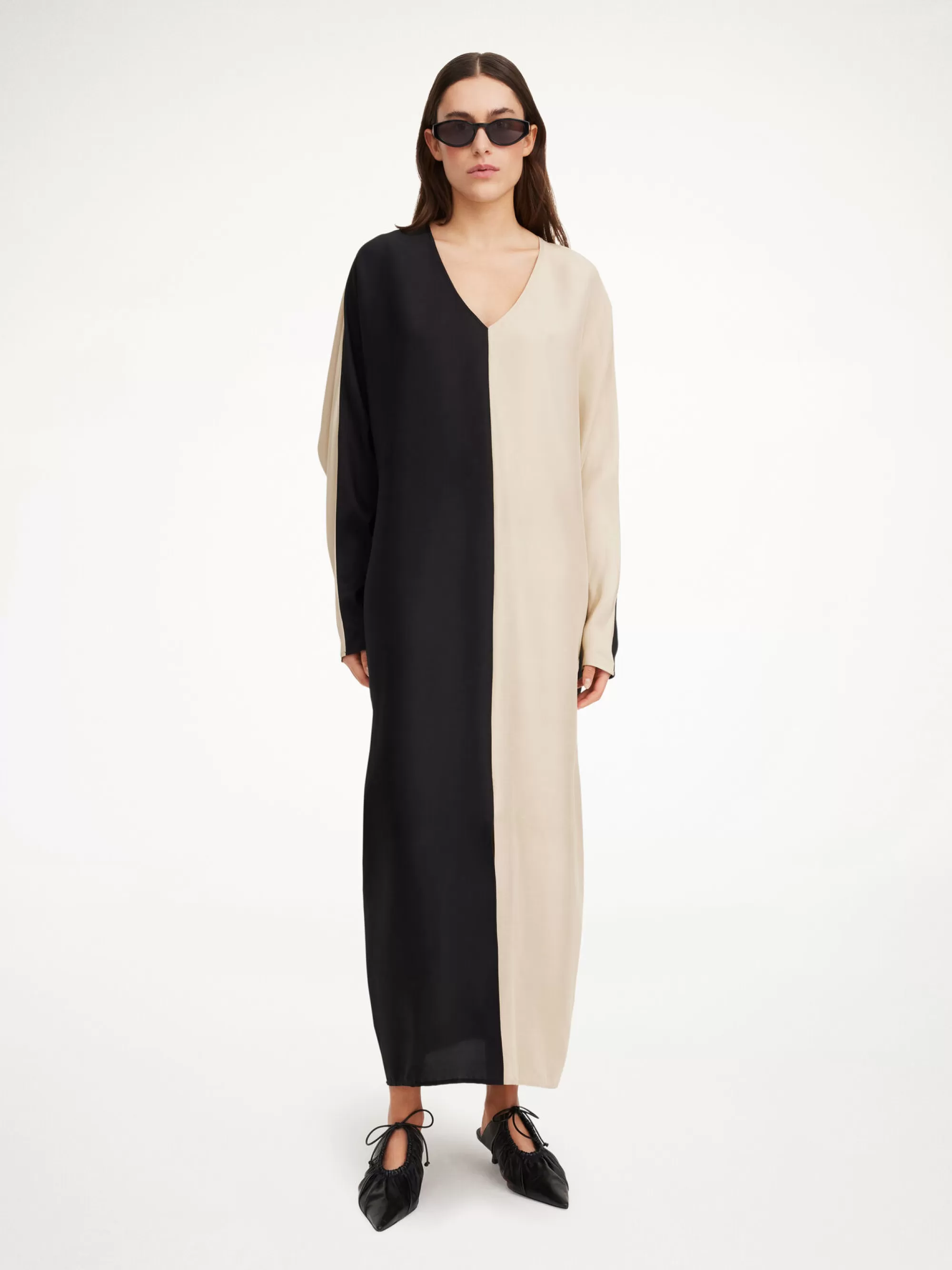 Shop By Malene Birger Lucine Maxikjole I Silke Black