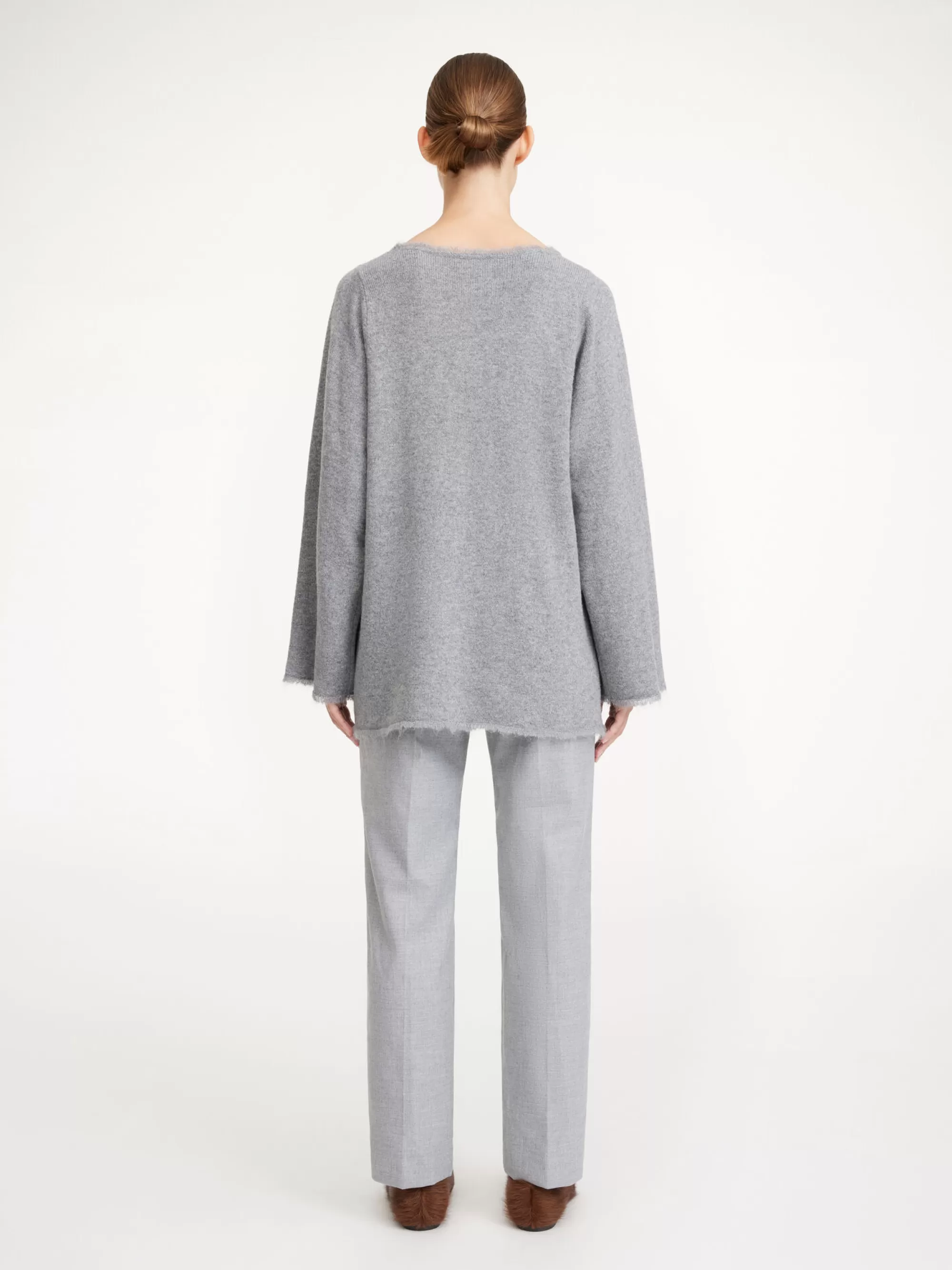 Best Sale By Malene Birger Luise Sweater Grey Melange