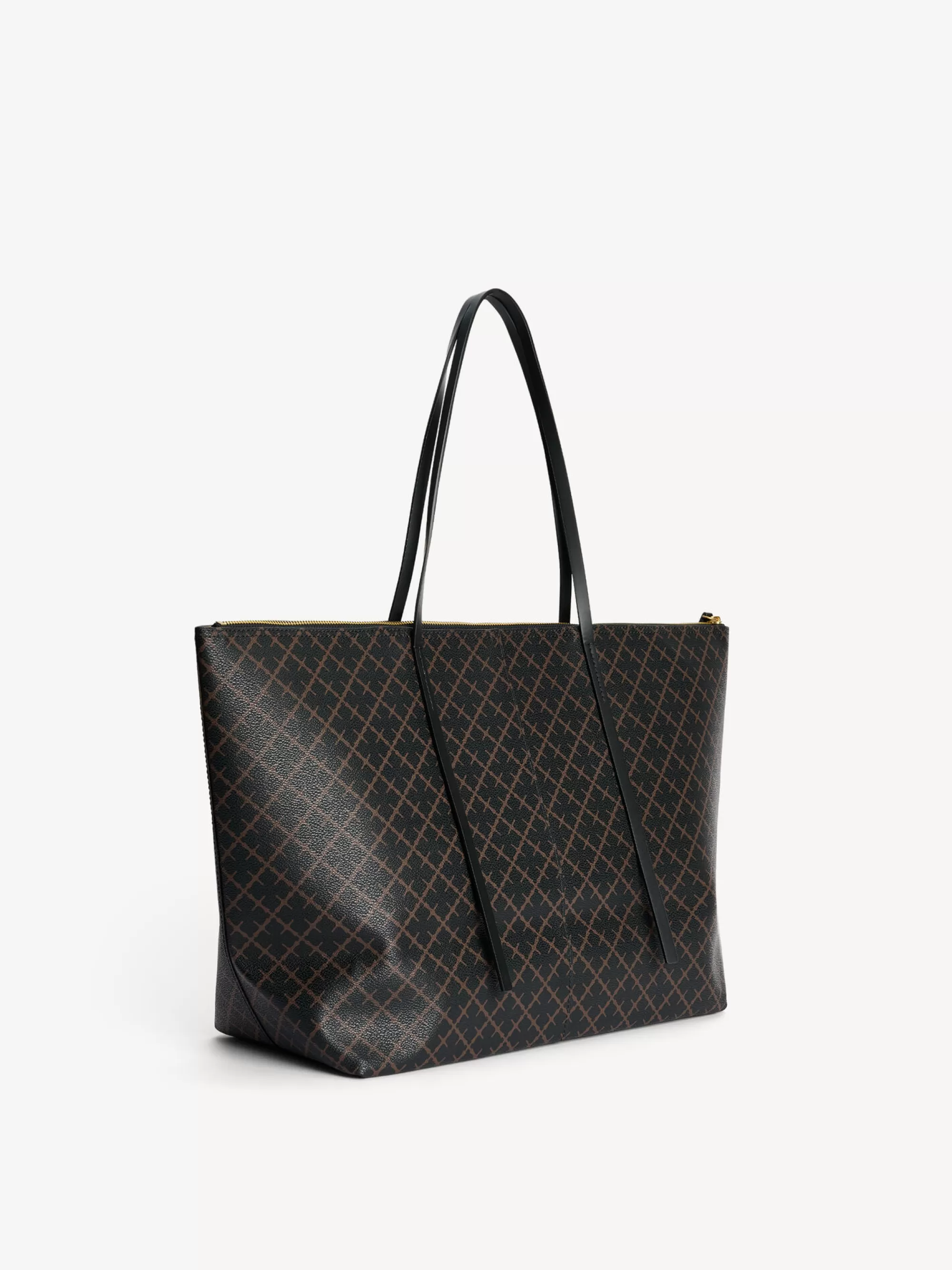 Hot By Malene Birger Luze Tote Dark Chokolate