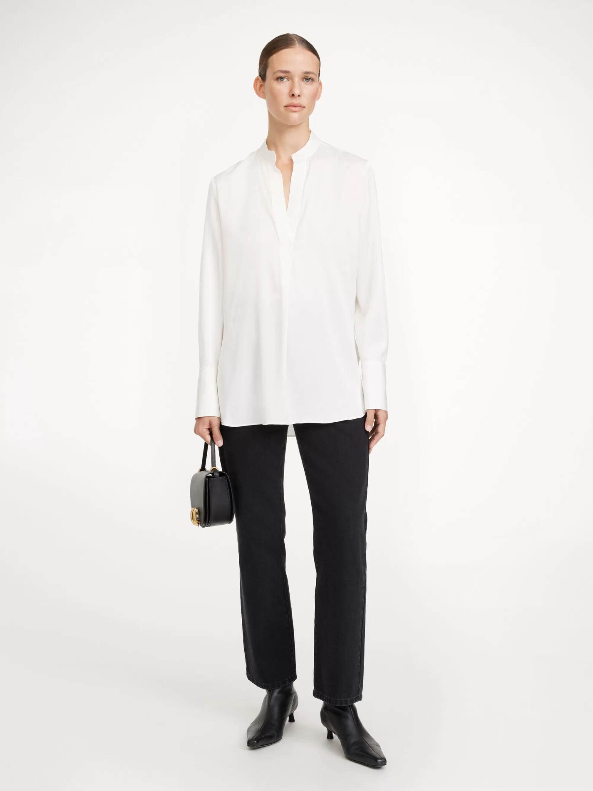 Online By Malene Birger Mabillon Silkeskjorte Soft White