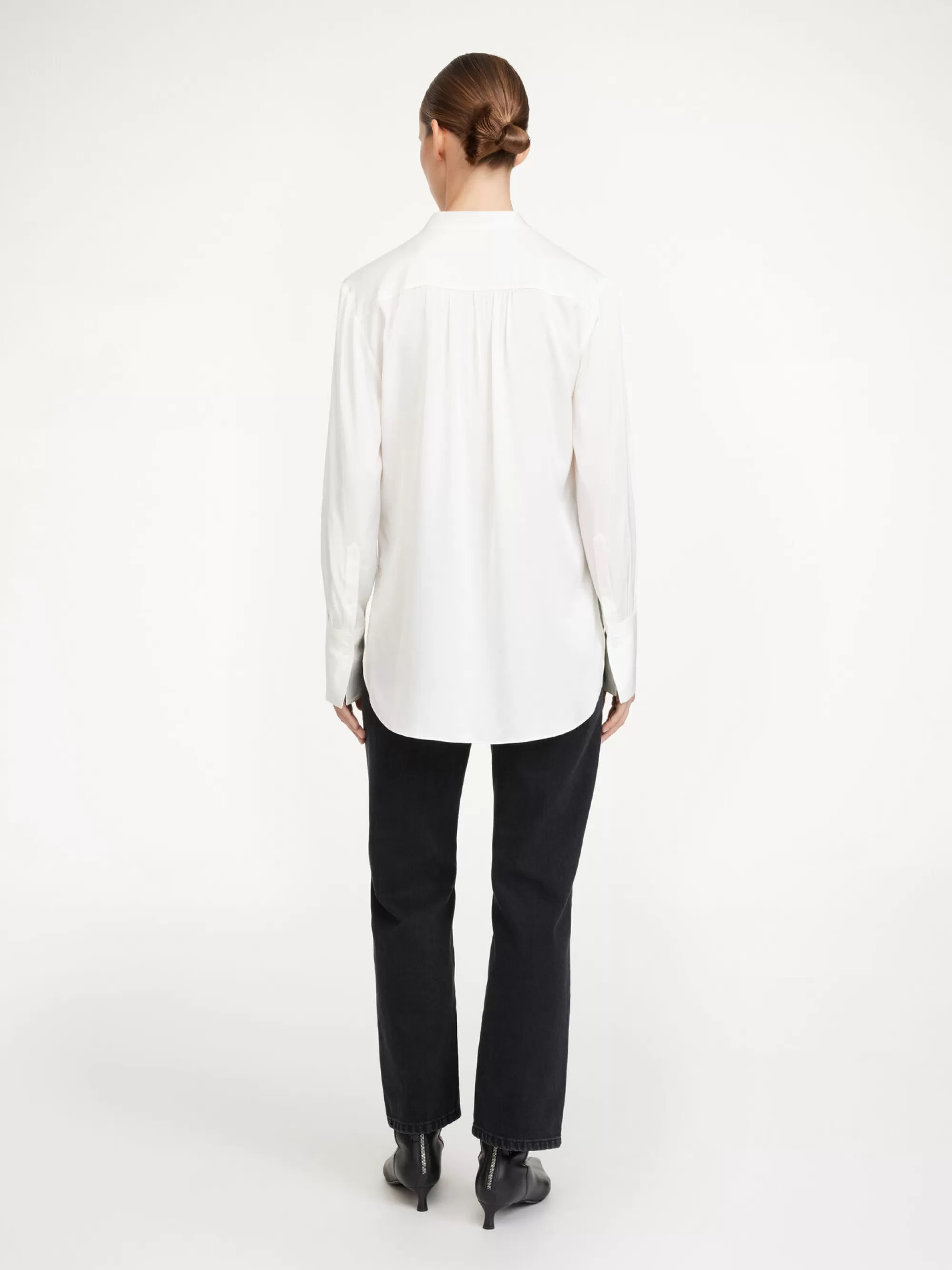 Online By Malene Birger Mabillon Silkeskjorte Soft White