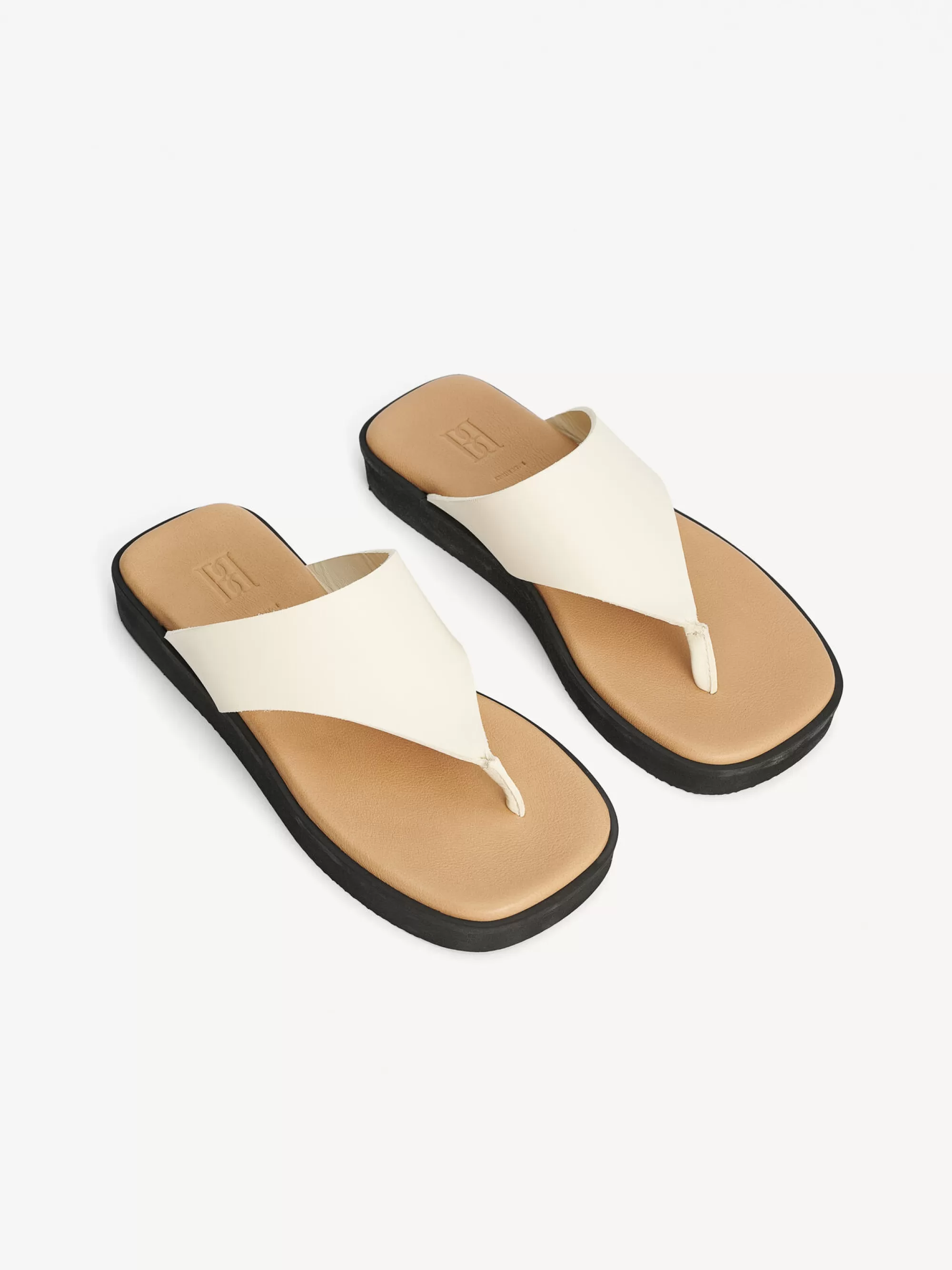 Best Sale By Malene Birger Marisol Sandaler I Læder Vanilla Cream